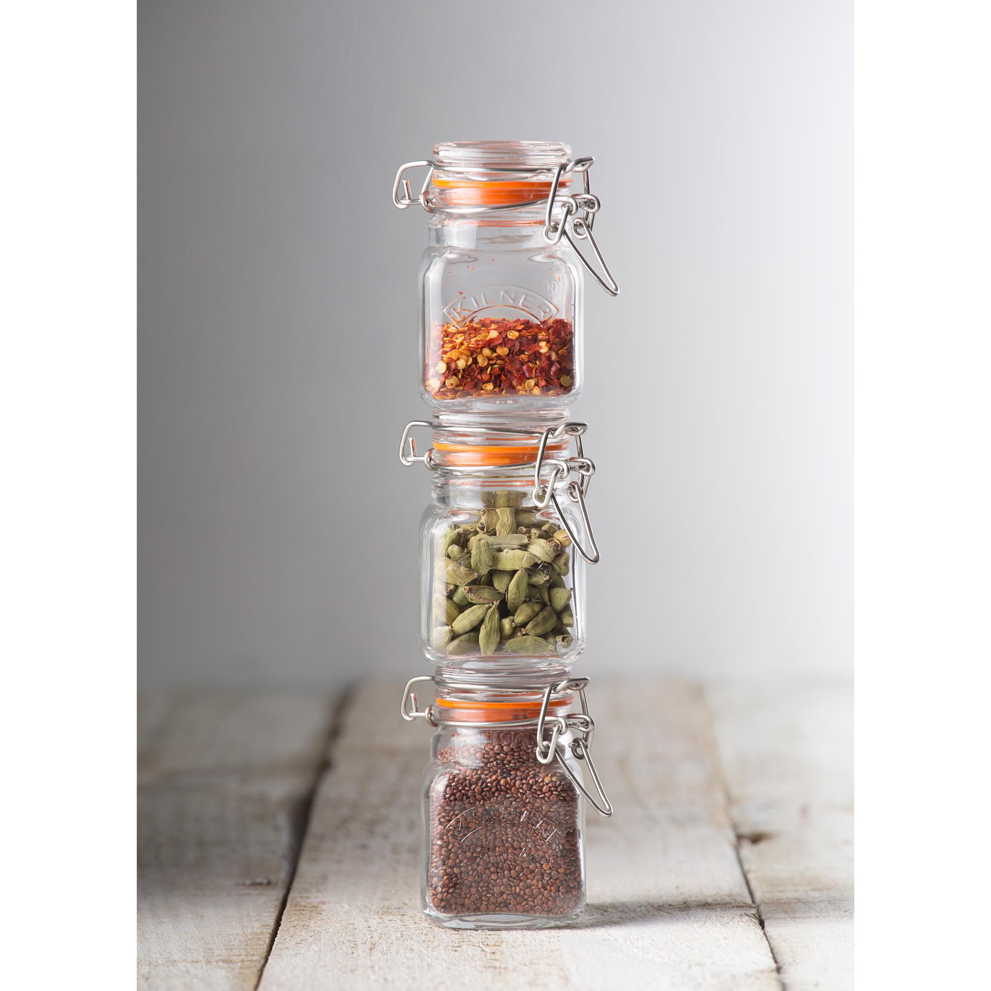 Kilner Spice Jar with Wooden Caddy Set 7pc Image 5