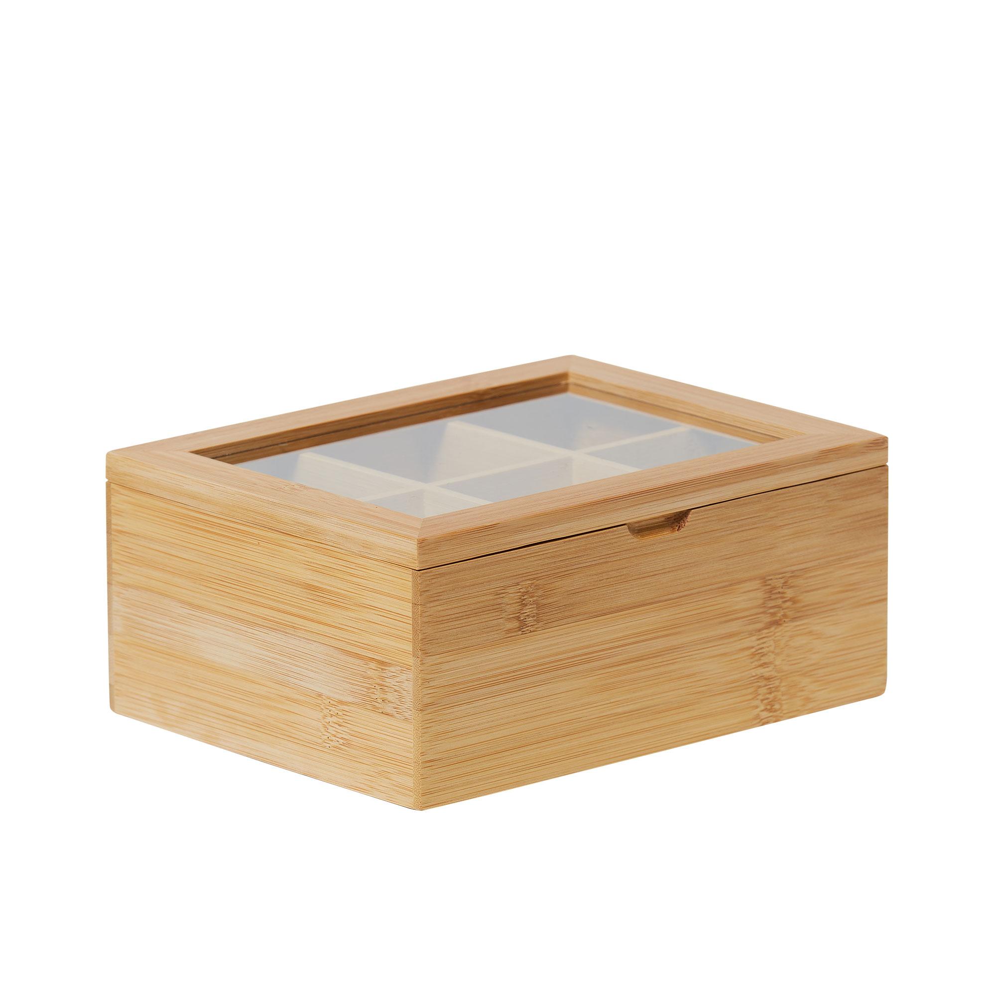 Kitchen Pro Eco Tea Box 6 Compartment Natural Image 3