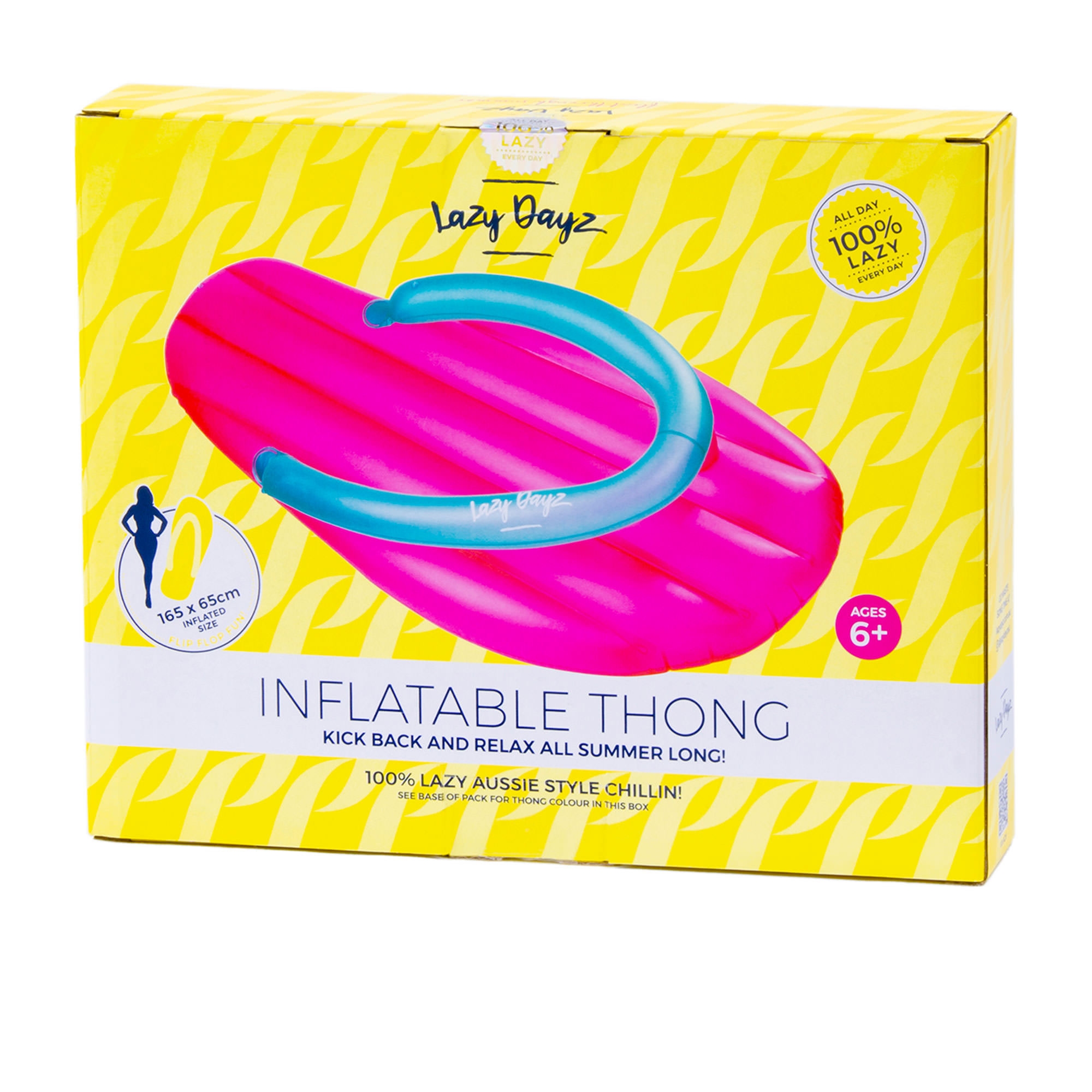 Lazy Dayz Inflatable Thong Pink Image 2