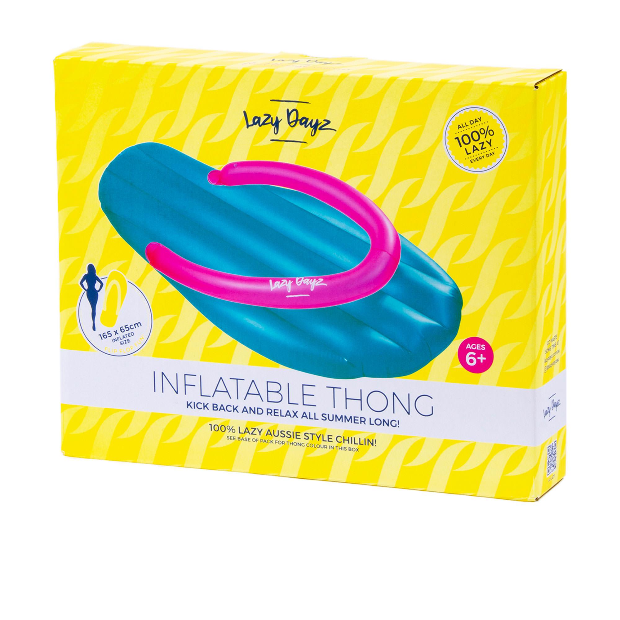 Lazy Dayz Inflatable Thong Teal Image 2