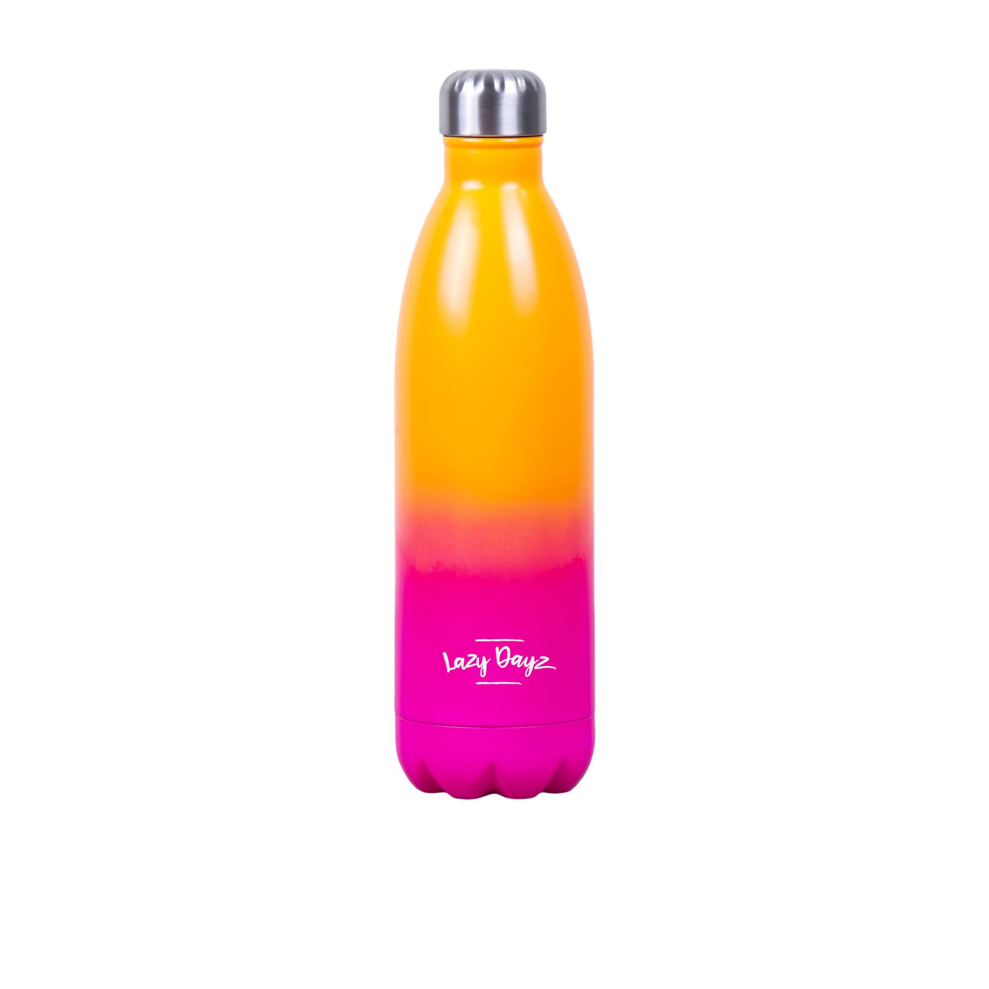 Lazy Dayz Jumbo Drink Bottle 1L Orange Pink Ombre Image 1