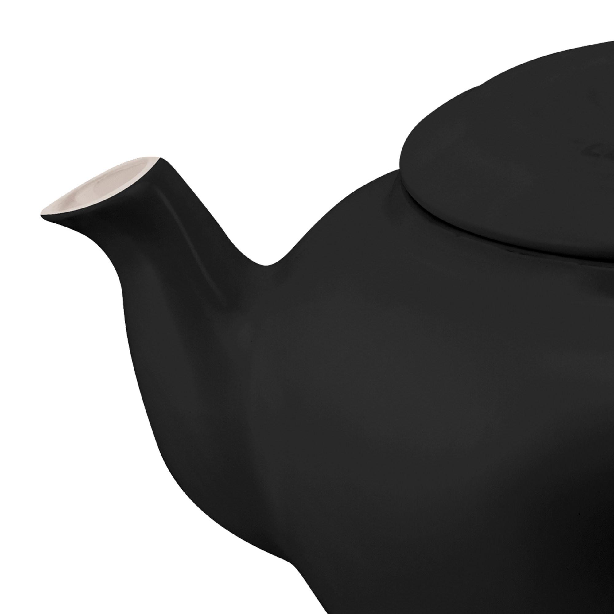 Le Creuset Classic Teapot with Stainless Steel Infuser 1.3L Satin Black Image 2