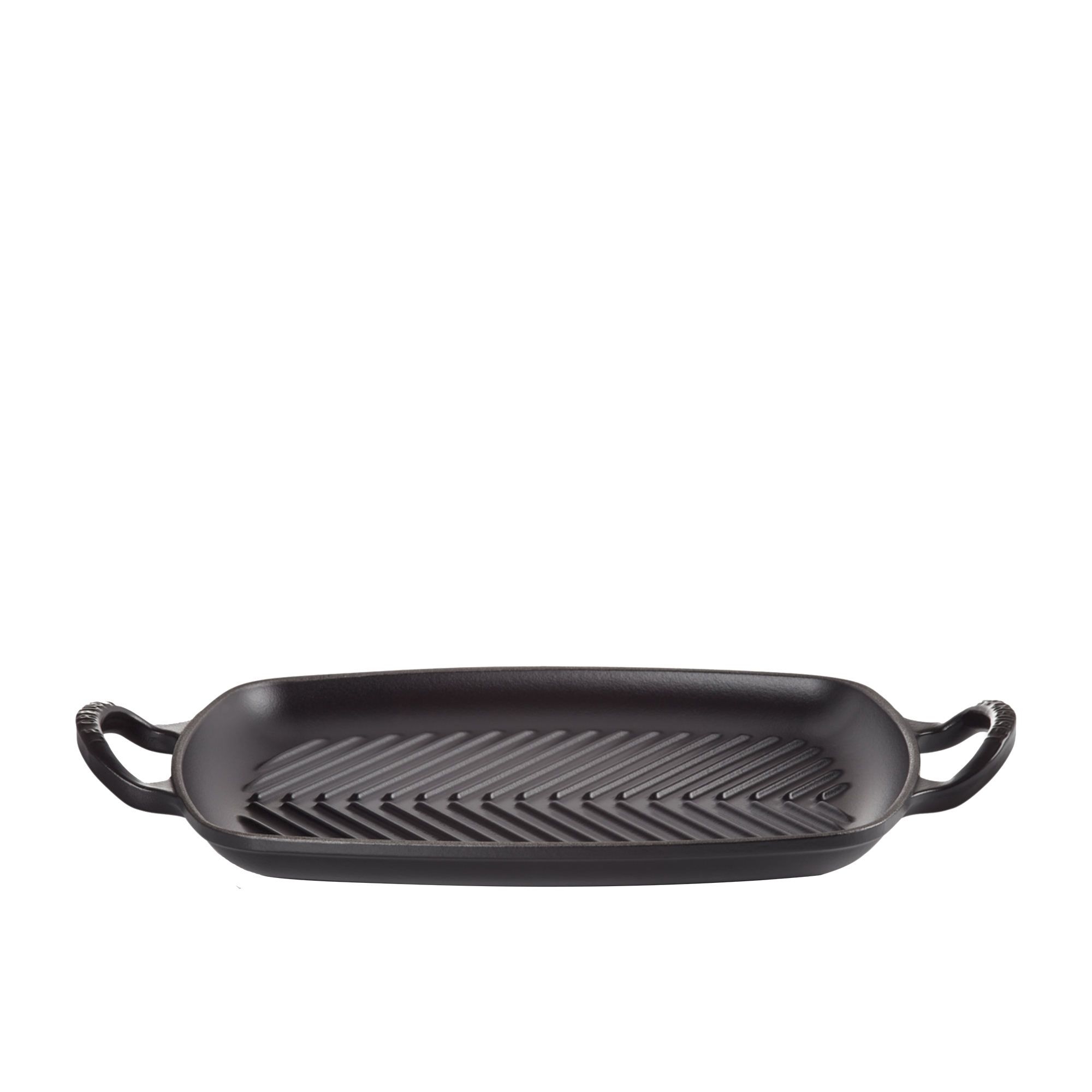 Le Creuset Signature Cast Iron Rectangular Grill 30x26cm Satin Black Image 1