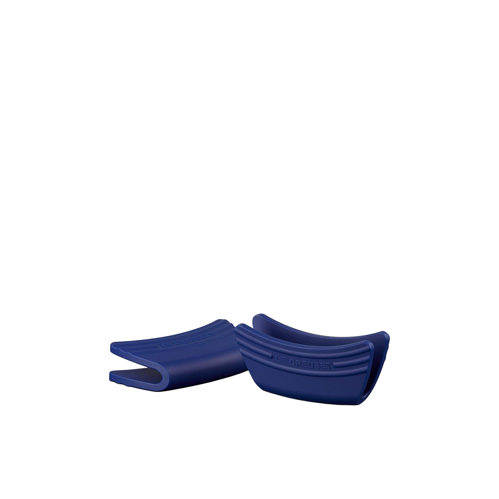 Le Creuset Silicone Handle Grip Set of 2 Azure Blue Image 3