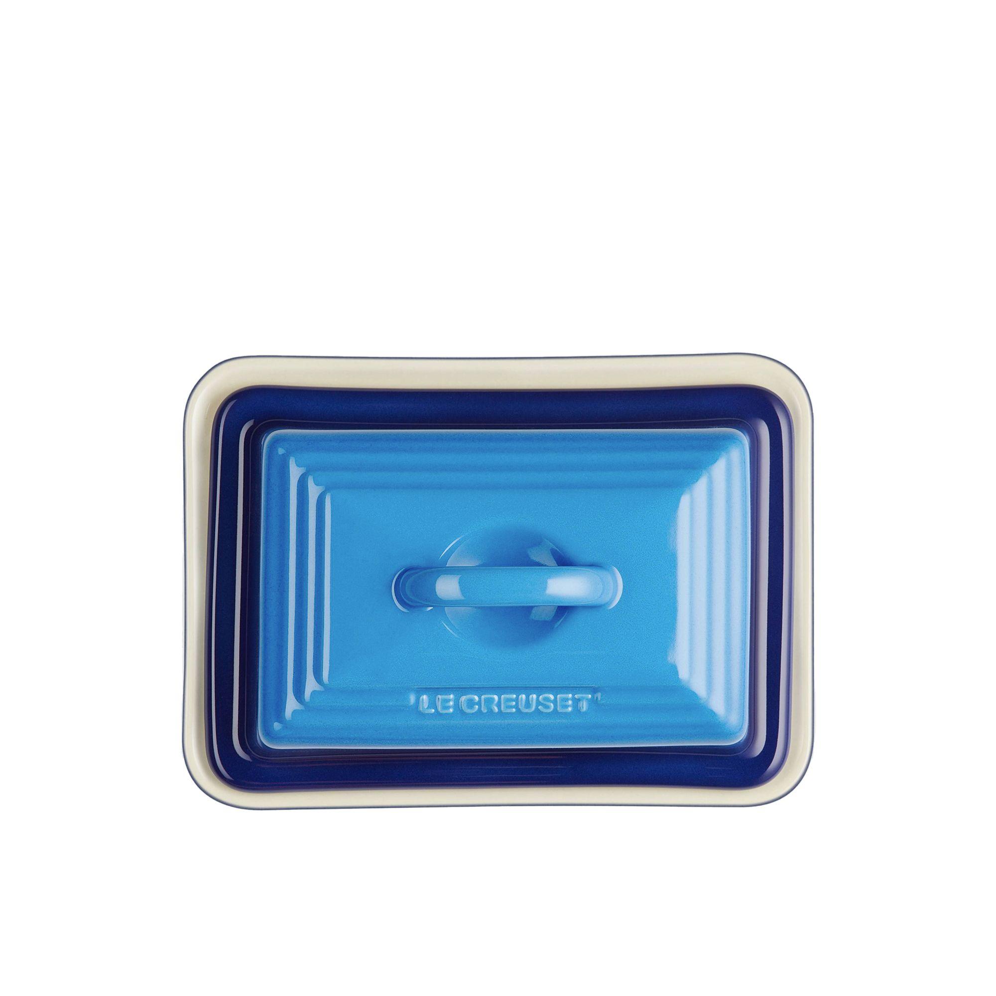 Le Creuset Stoneware Butter Dish Azure Blue Image 3