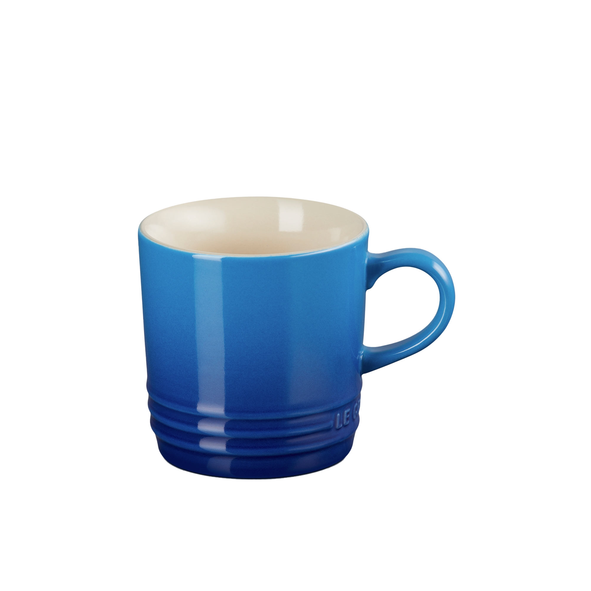 Le Creuset Stoneware Cappuccino Mug 200ml Azure Blue Image 1