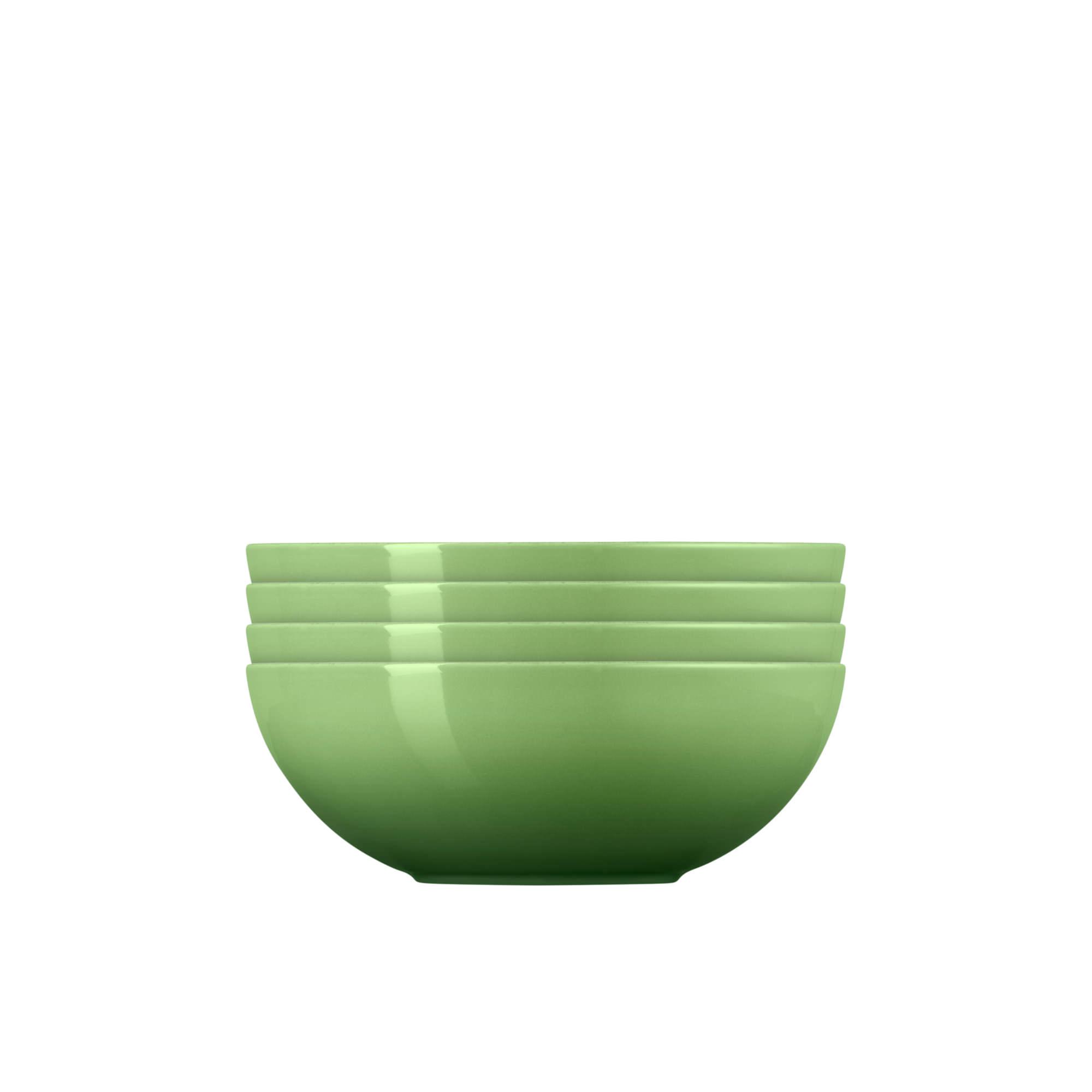 Le Creuset Stoneware Cereal Bowl Set of 4 Bamboo Green Image 4