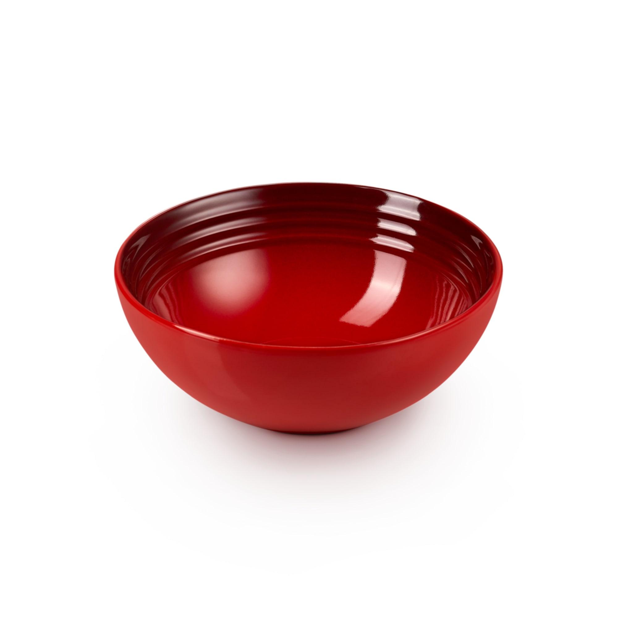 Le Creuset Stoneware Cereal Bowl Set of 4 Cerise Image 3