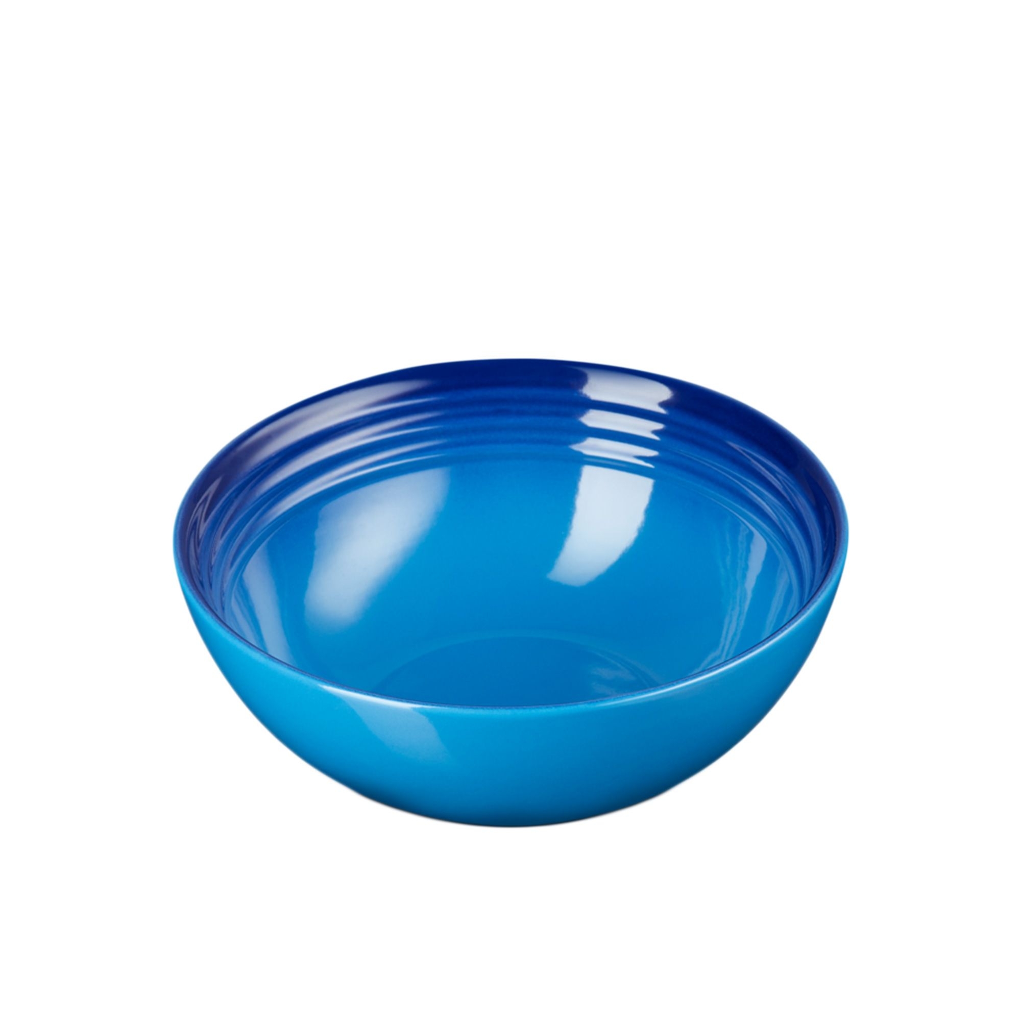 Le Creuset Stoneware Cereal Bowl Set of 4 Azure Blue Image 2
