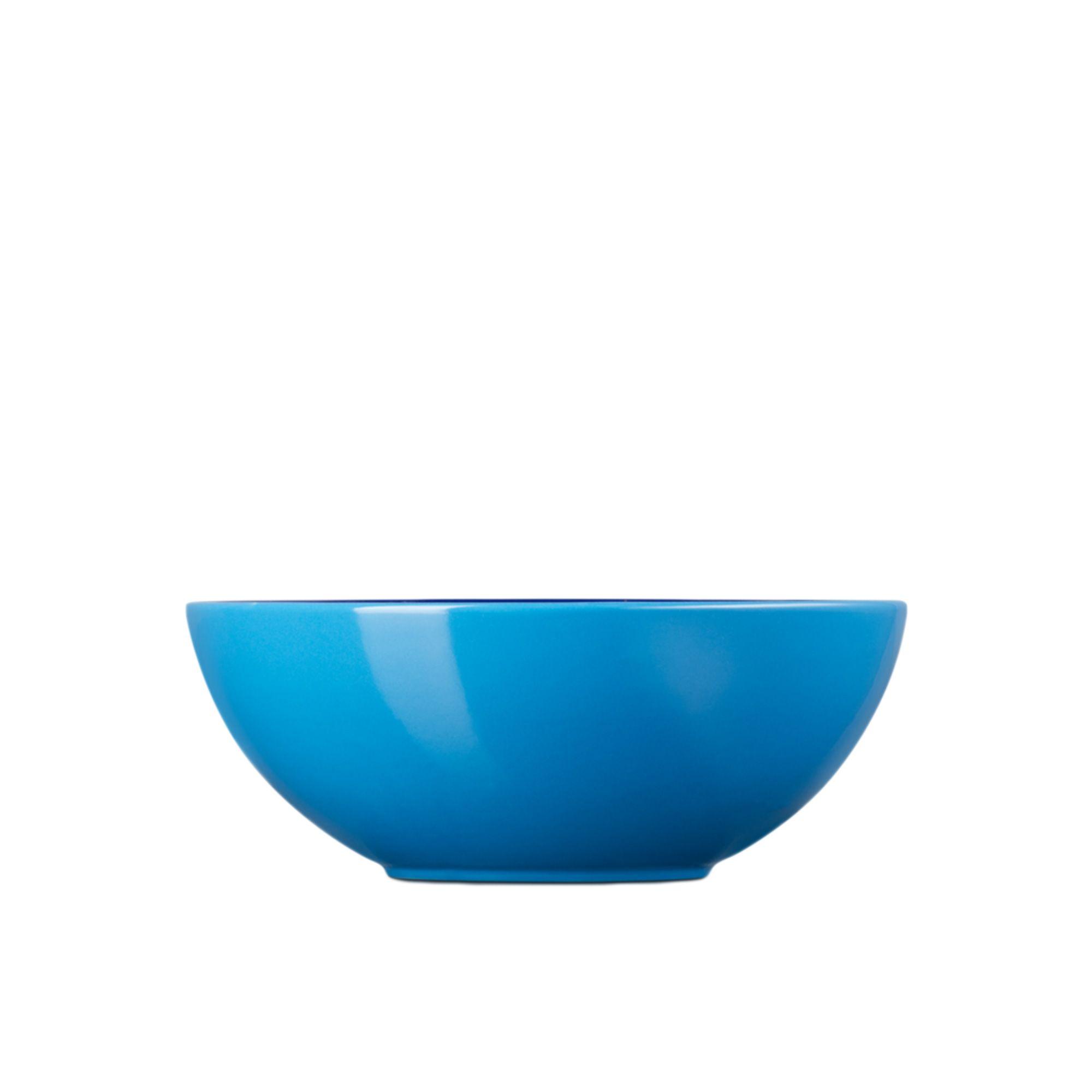 Le Creuset Stoneware Cereal Bowl Set of 4 Azure Blue Image 3