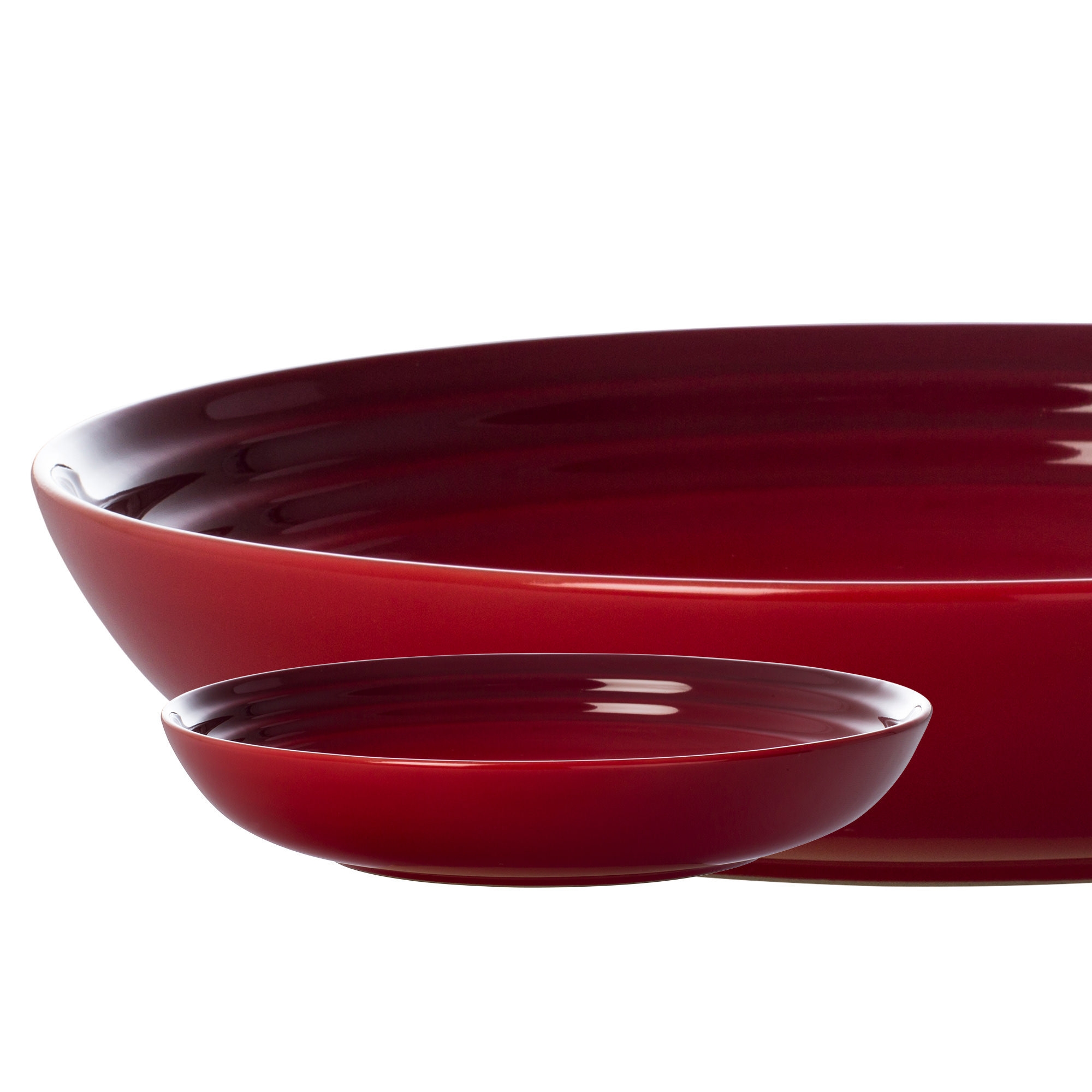 Le Creuset Stoneware Pasta Bowl Set of 4 Cerise Image 2