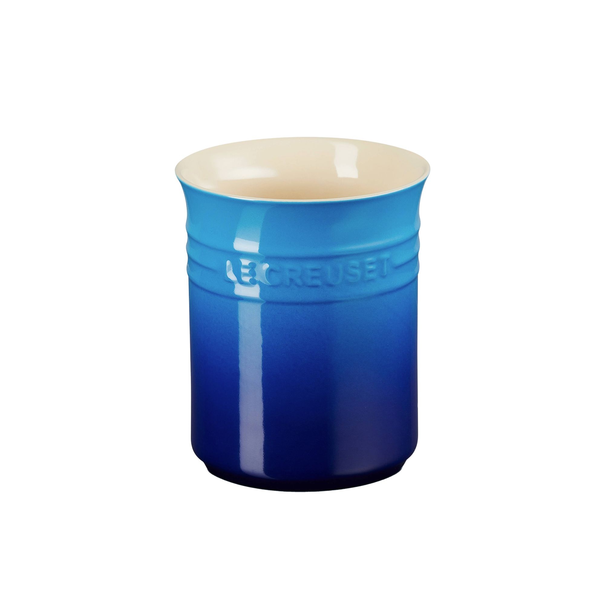Le Creuset Stoneware Small Utensil Jar Azure Blue Image 1