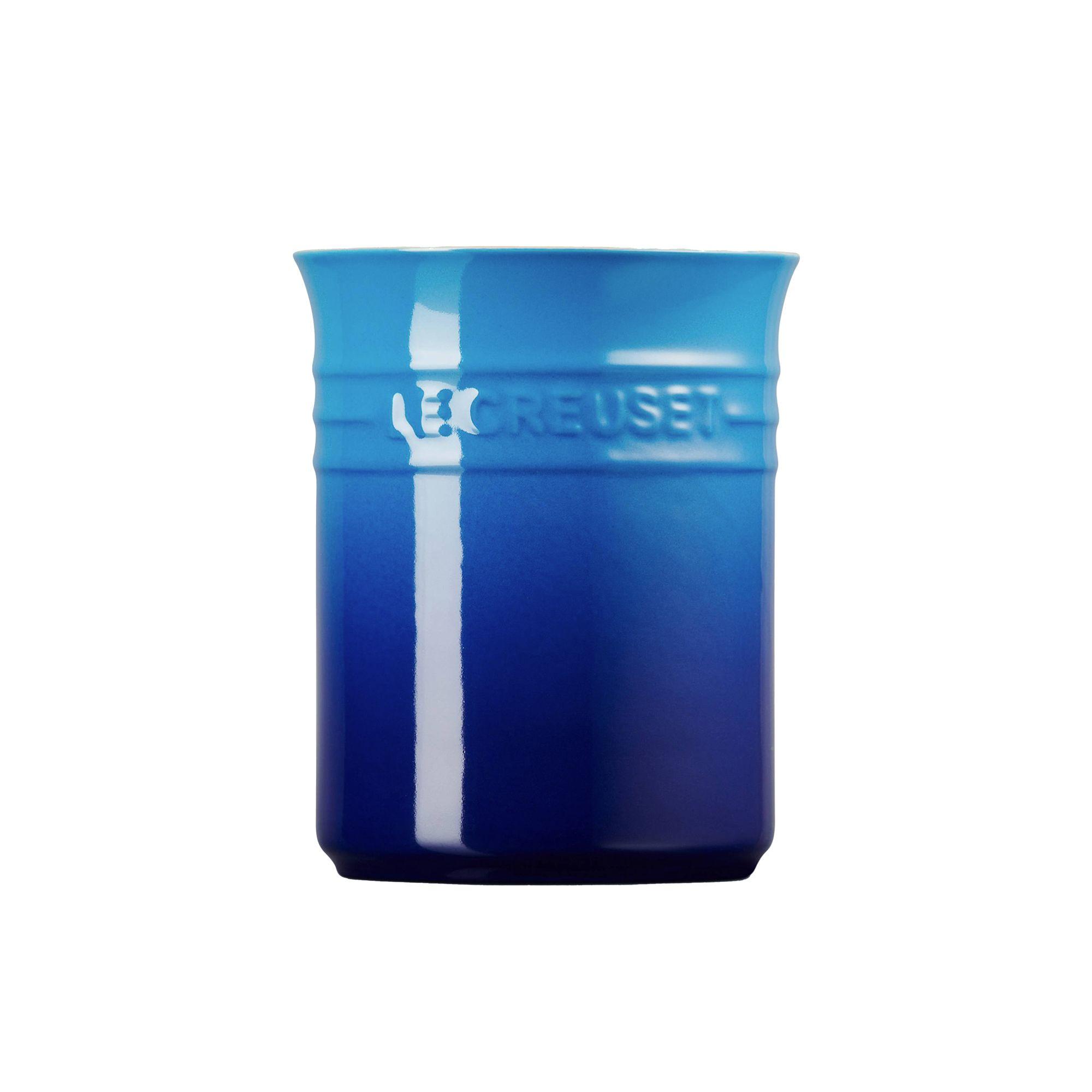 Le Creuset Stoneware Small Utensil Jar Azure Blue Image 4