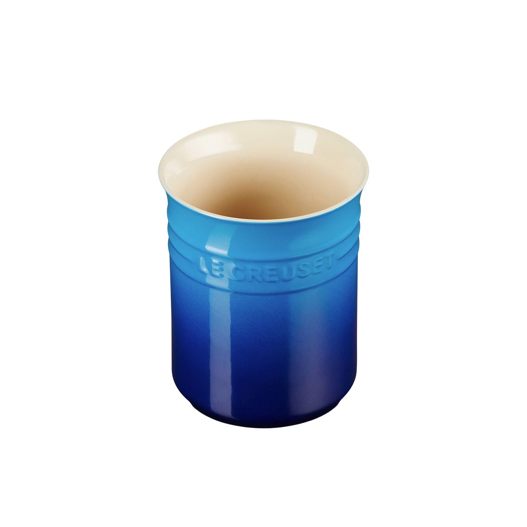 Le Creuset Stoneware Small Utensil Jar Azure Blue Image 5