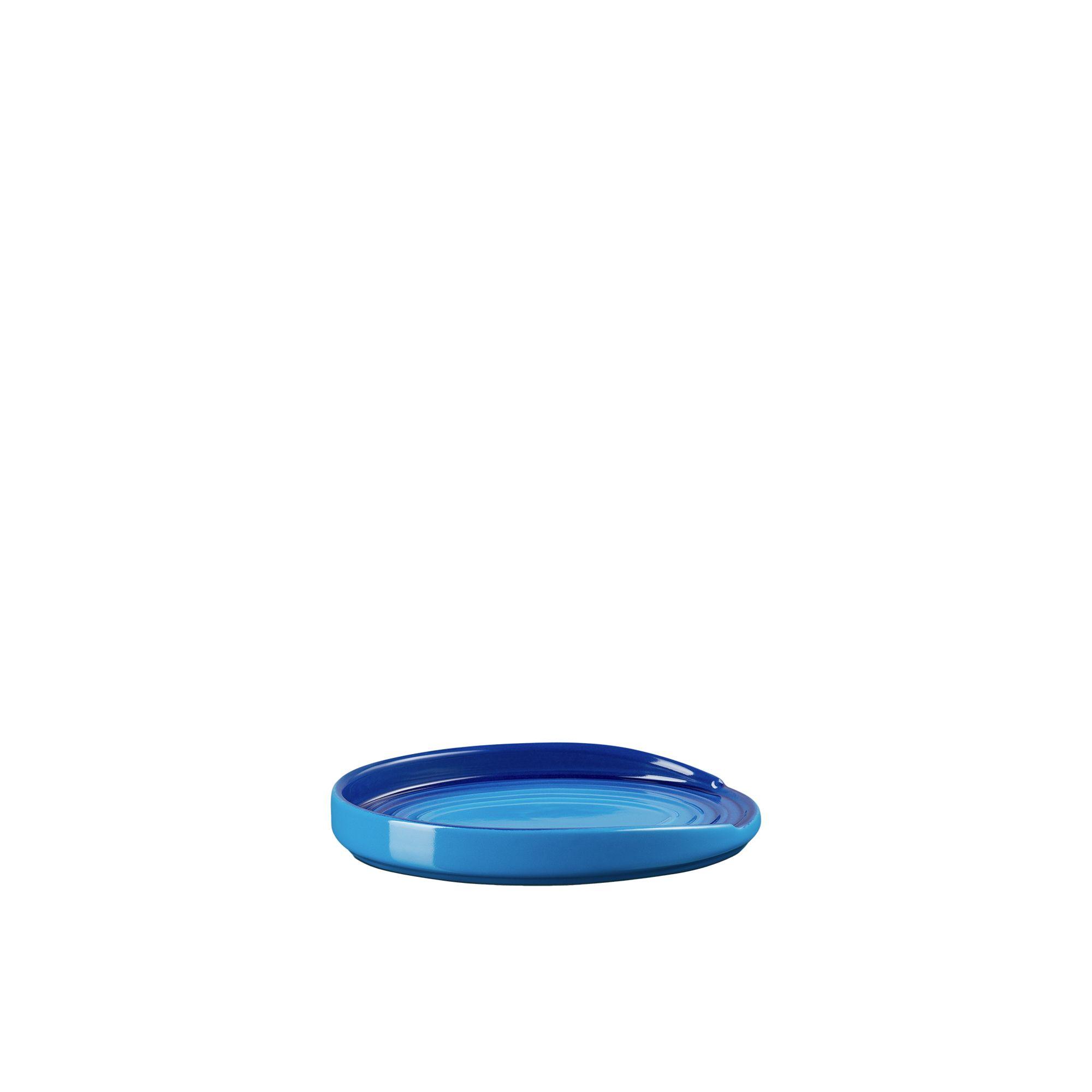 Le Creuset Stoneware Spoon Rest Azure Blue Image 5