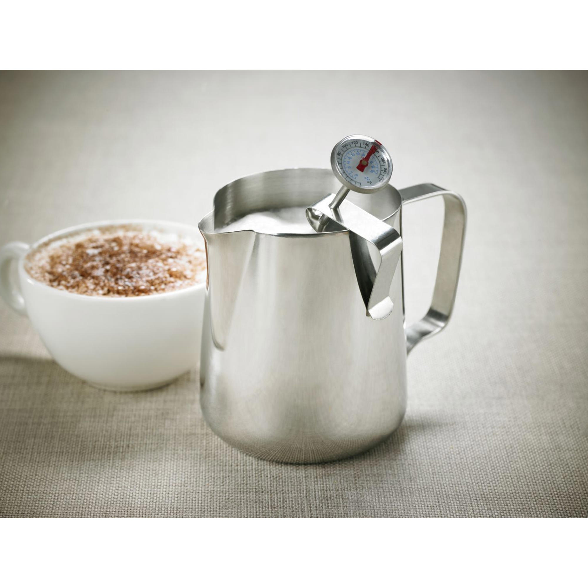 Leaf & Bean Milk Frothing Jug & Thermometer 600ml Image 2