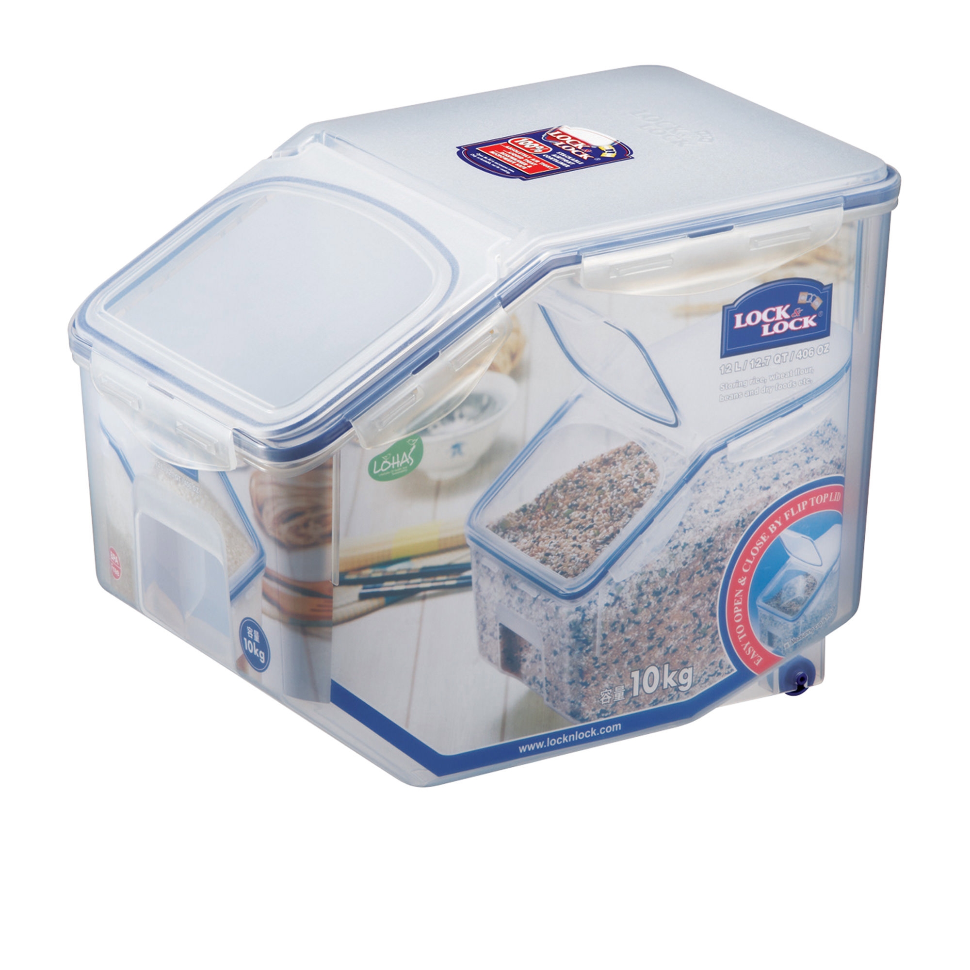 Lock & Lock Rice Case with Cup 12L Image 1