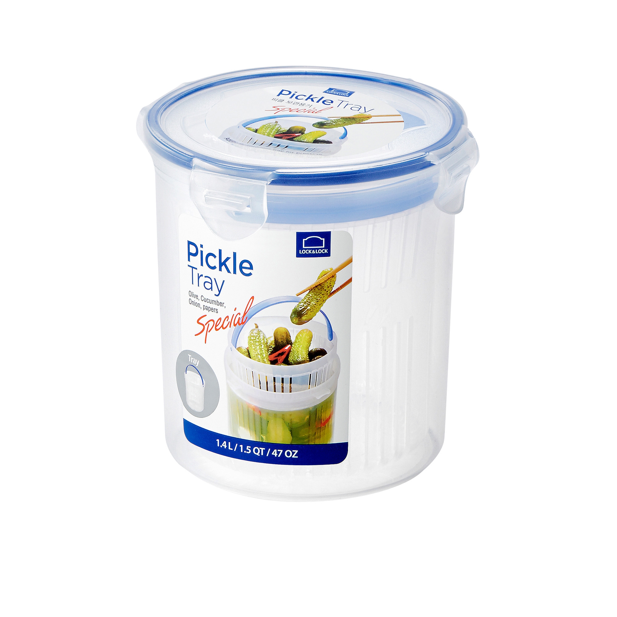 Lock & Lock Special Round Container with Draining Basket 1.4L Image 1
