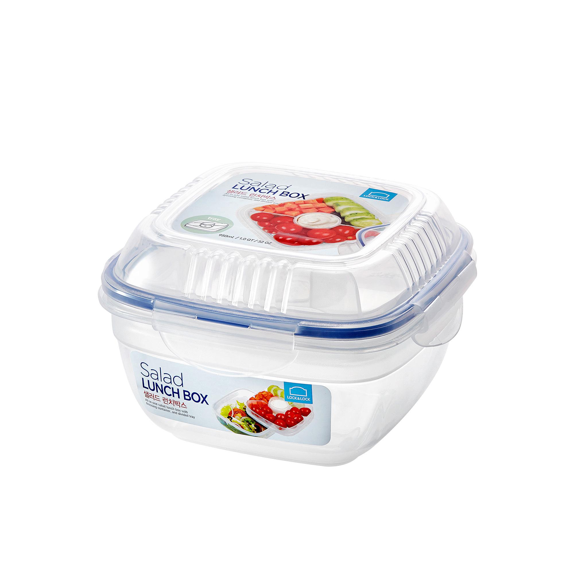 Lock & Lock Special Salad Lunch Box with Dividers 950ml Image 1