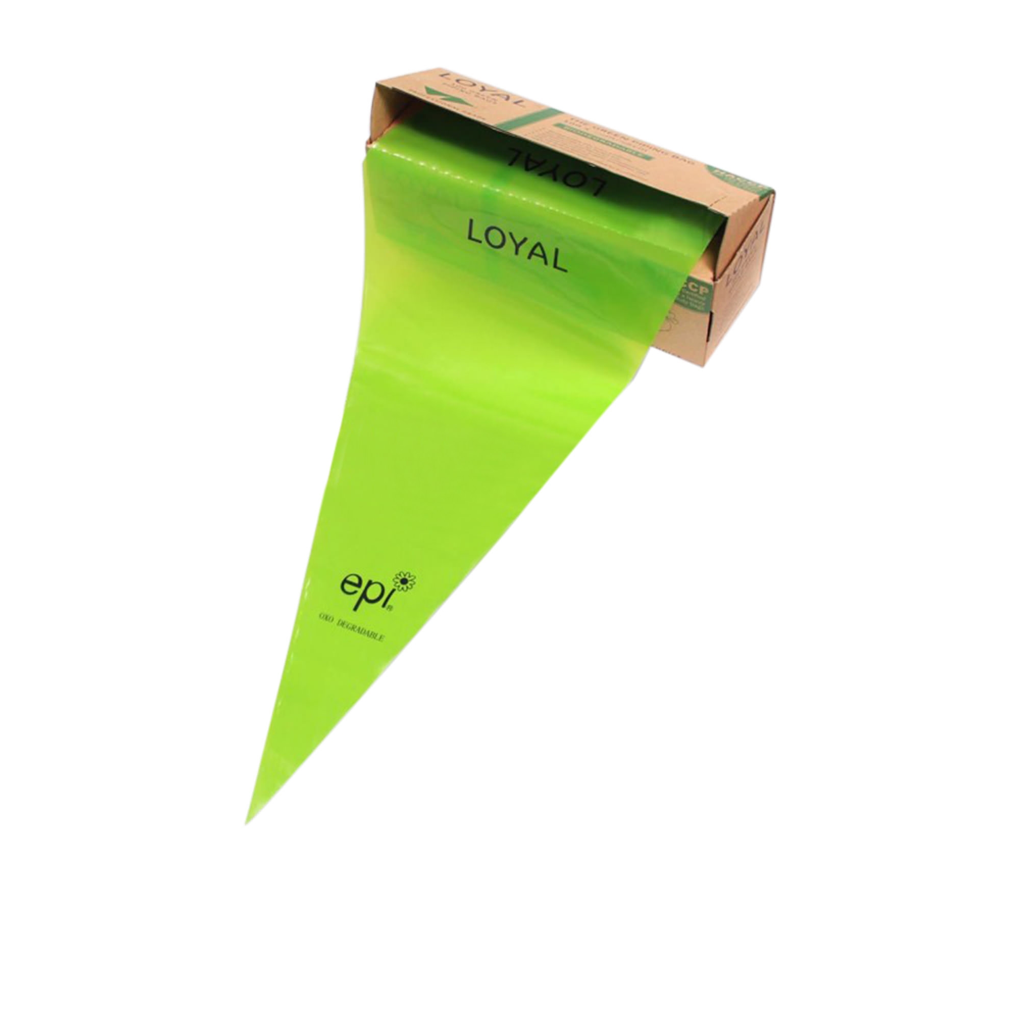 Loyal Biodegradable Disposable Piping Bag 46cm Green Image 1