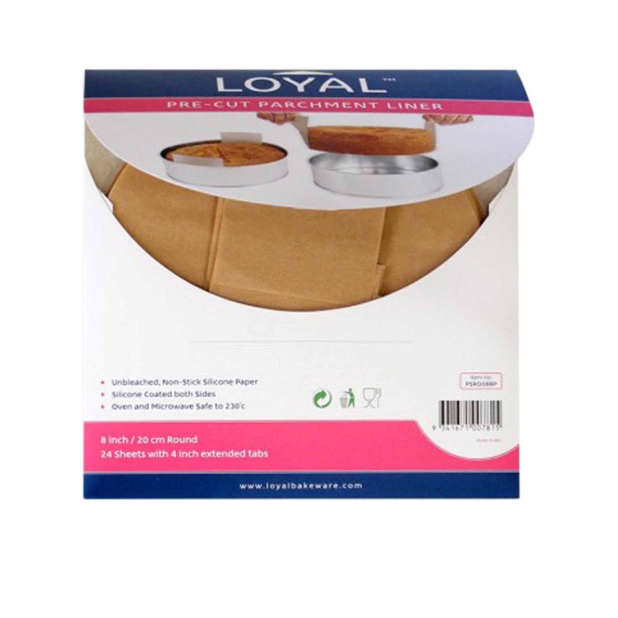 Loyal Round Pre-Cut Parchment Paper with Tabs 20cm Image 2
