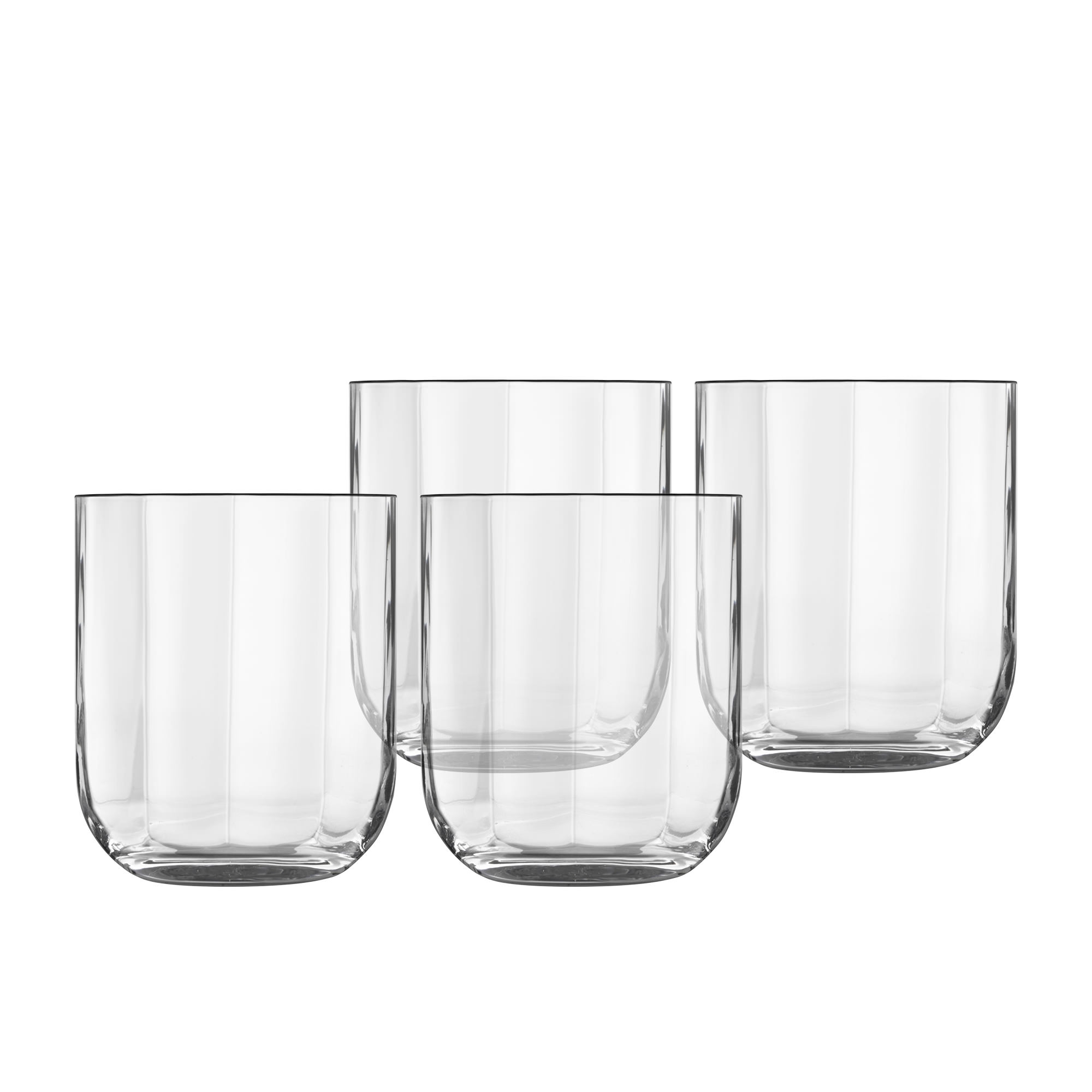 Luigi Bormioli Jazz Whiskey Glass 350ml Set of 4 Image 1
