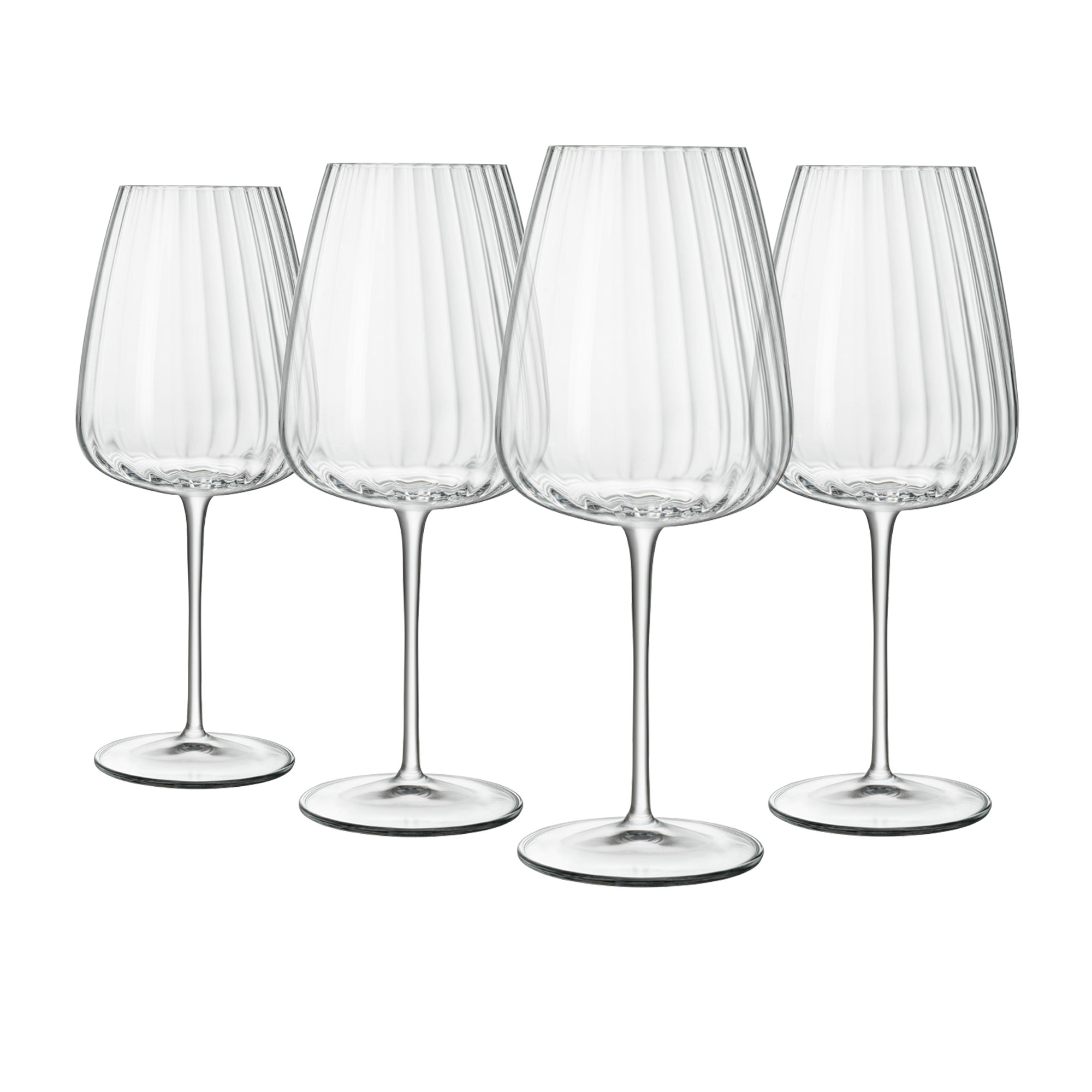 Luigi Bormioli Optica Bordeaux Wine Glass 700ml Set of 4 Image 1