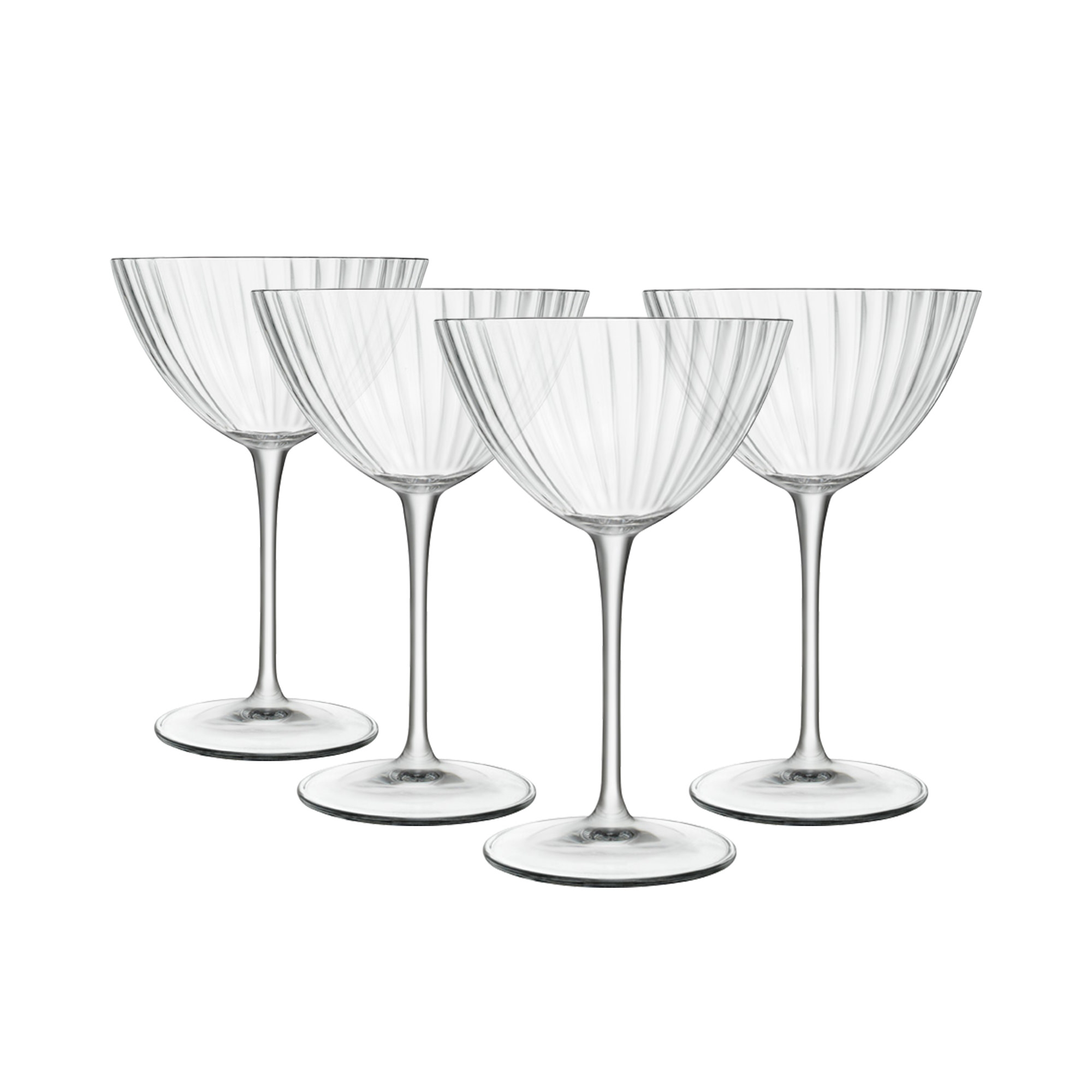 Luigi Bormioli Optica Martini Glass 200ml Set of 4 Image 1