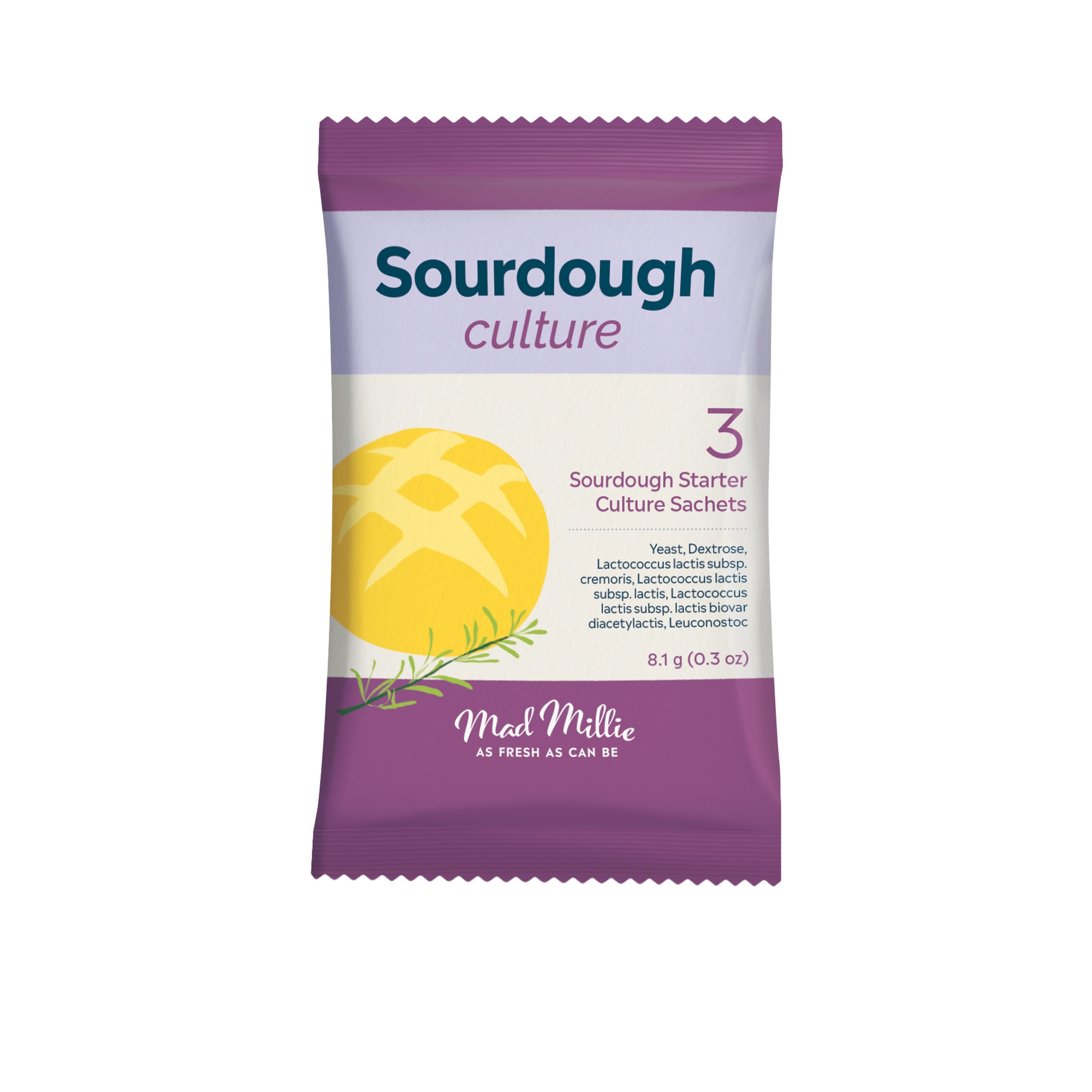 Mad Millie Sourdough Yeast/Culture 8.1g Set of 3 Image 1
