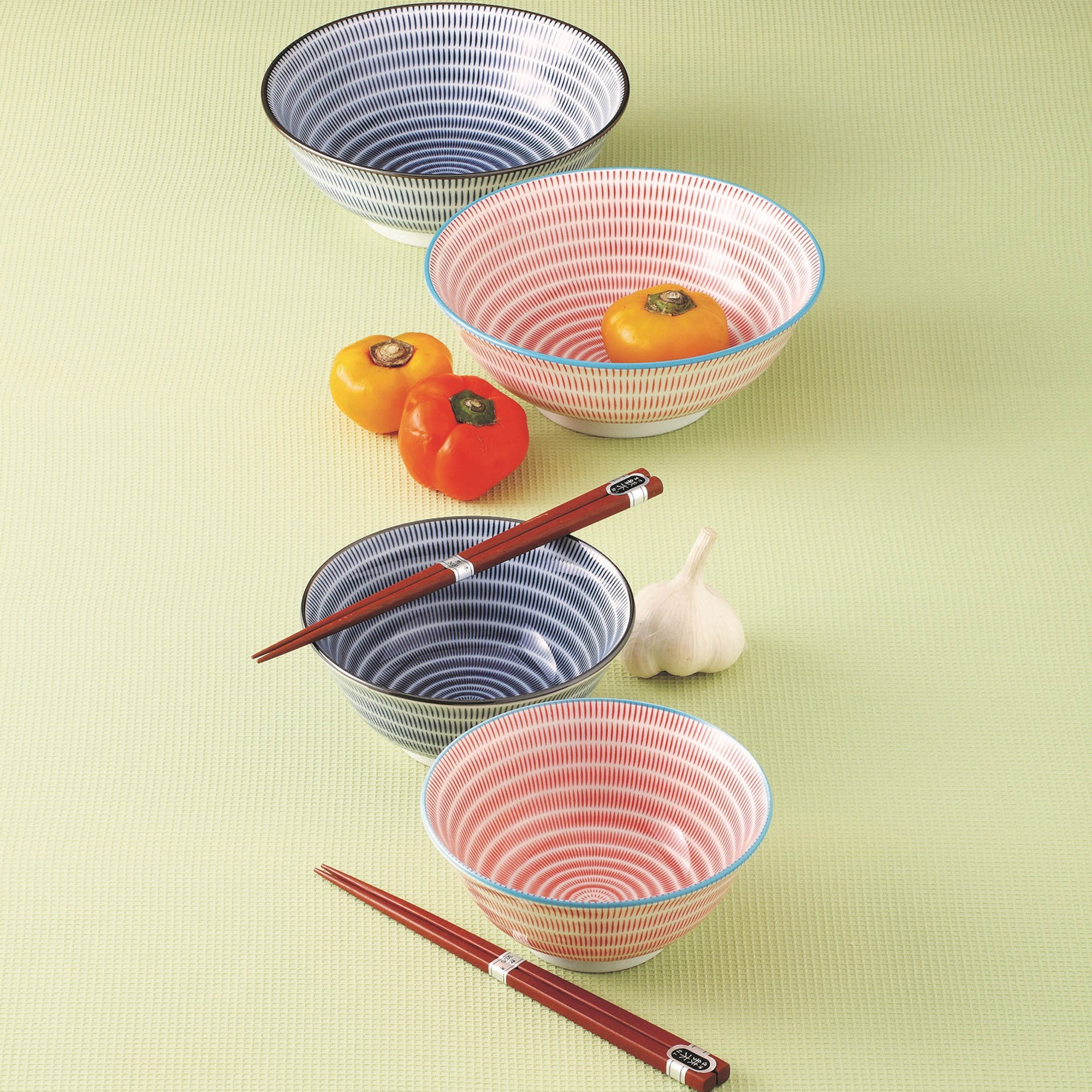 Japanese Collection Oka Ceramic Bowl Set of 2 Image 2