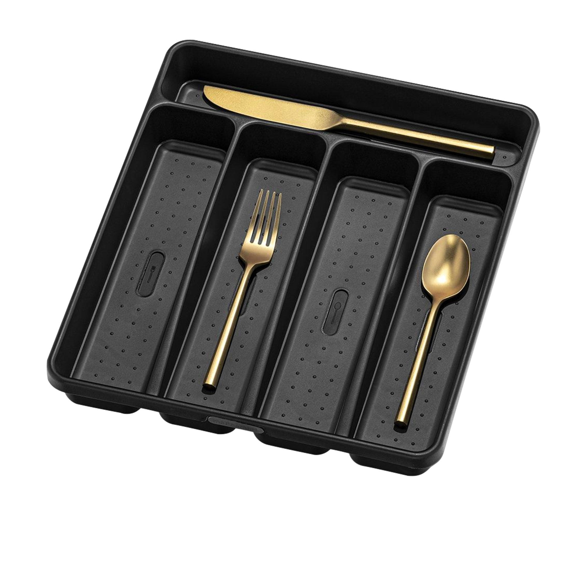 Madesmart Cutlery Tray 5 Compartment Carbon Image 2