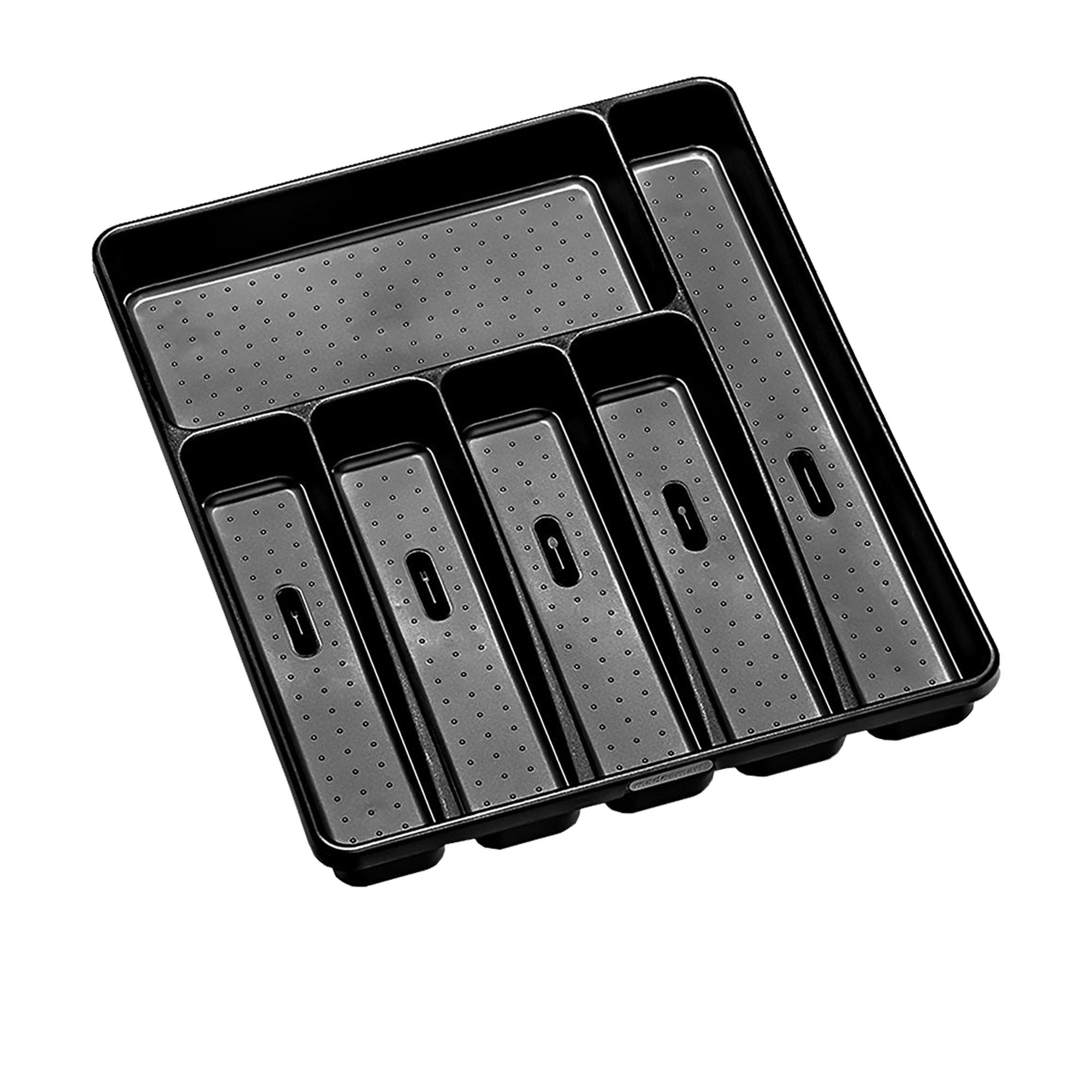 Madesmart Cutlery Tray 6 Compartment Carbon Image 1
