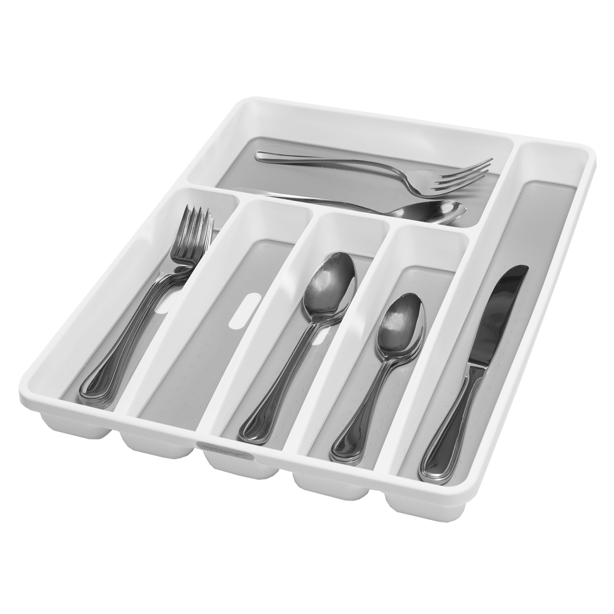 Madesmart Cutlery Tray 6 Compartment White Image 2