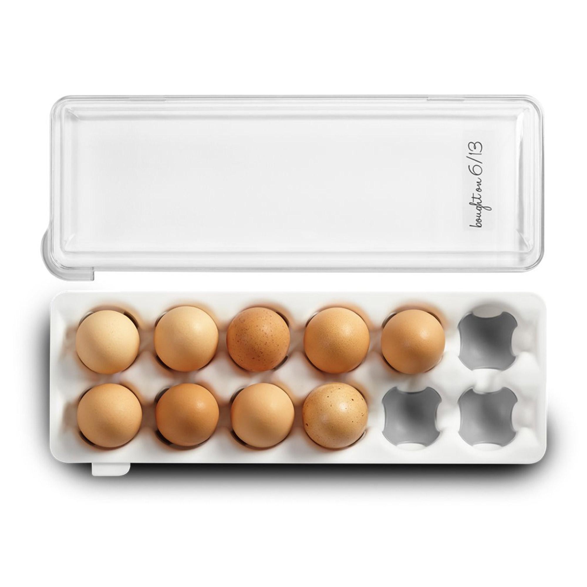 Madesmart Egg Holder with Snap on Lid Clear Image 3