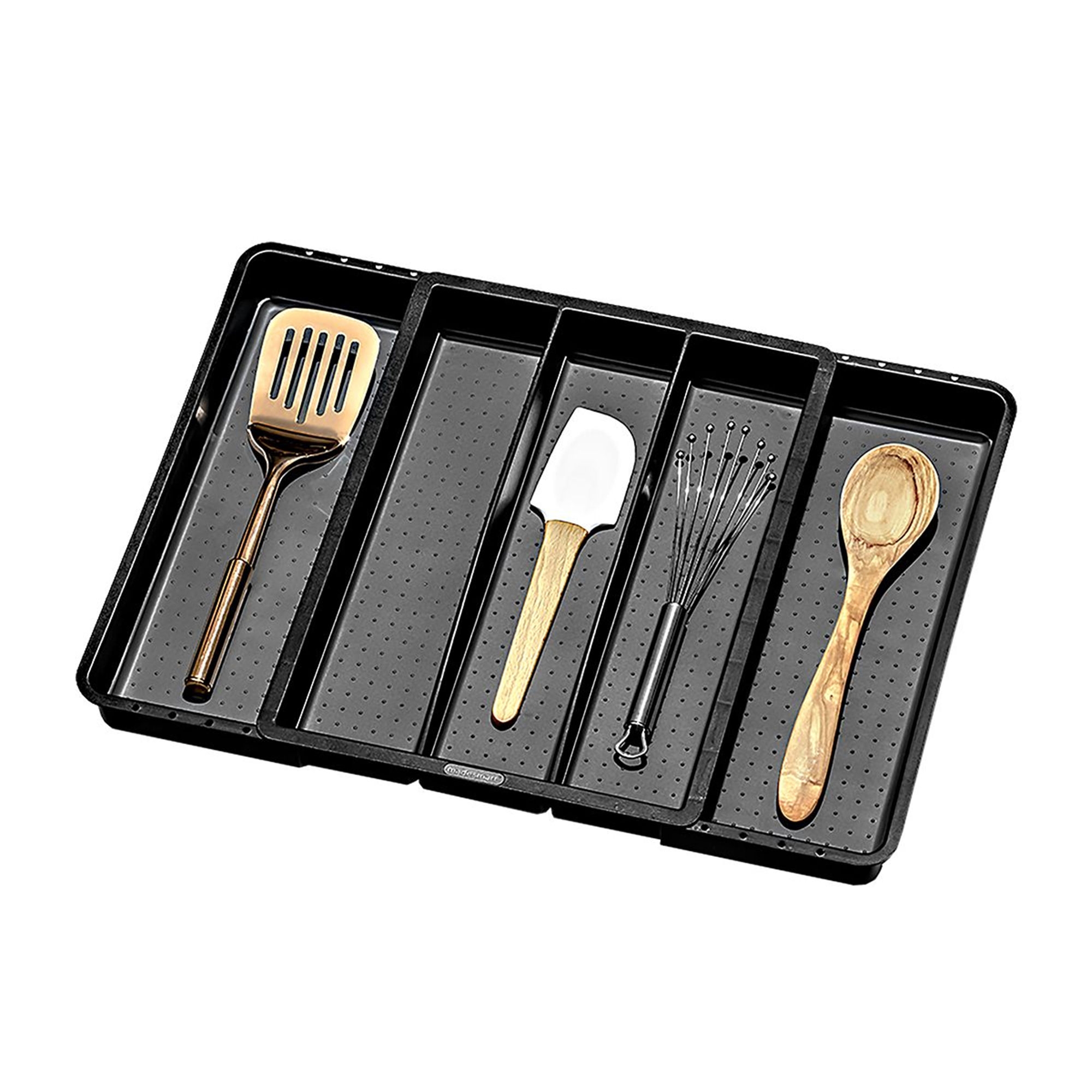Madesmart Expandable Utensil Tray Carbon Image 1