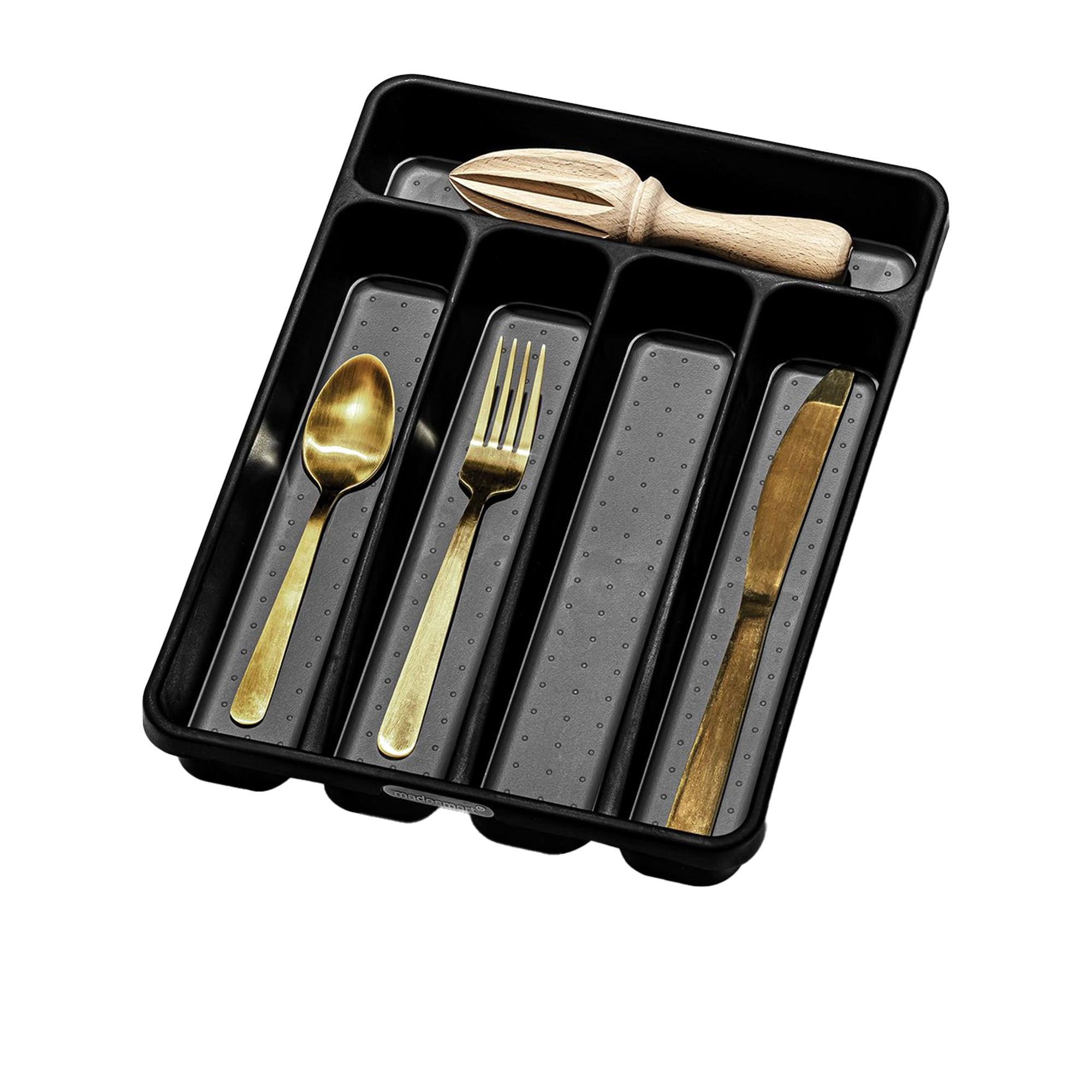 Madesmart Mini Cutlery Tray 5 Compartment Carbon Image 4
