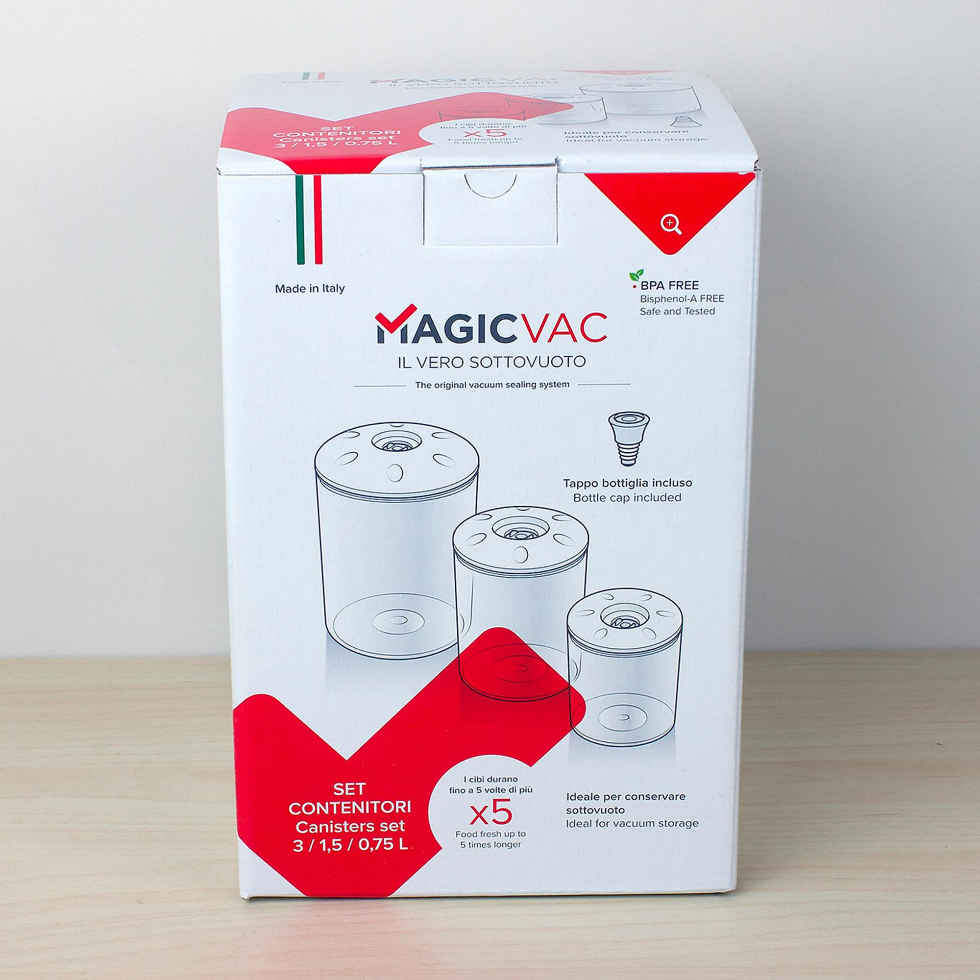 Magic Vac Canister with Vacuum Valve 3pc Set Image 5