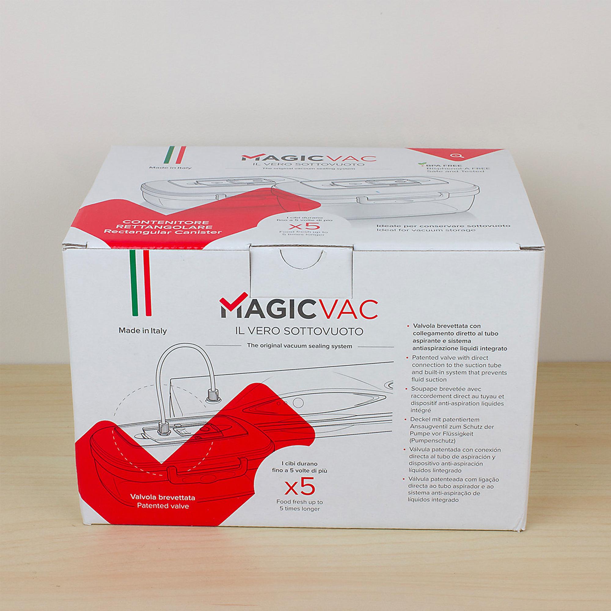 Magic Vac Rectangular Canister with Vacuum Valve 1L Image 4