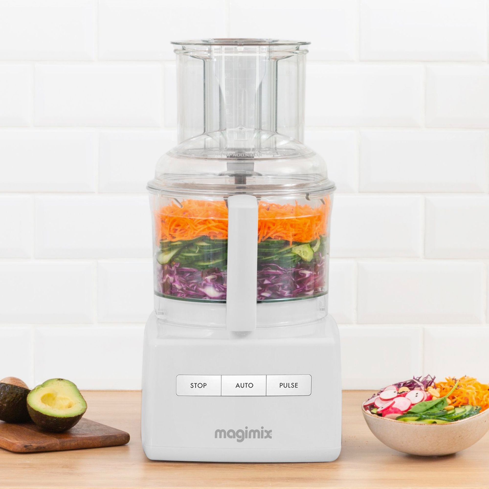 Magimix 4200XL Food Processor with XL Feed Tube White 2
