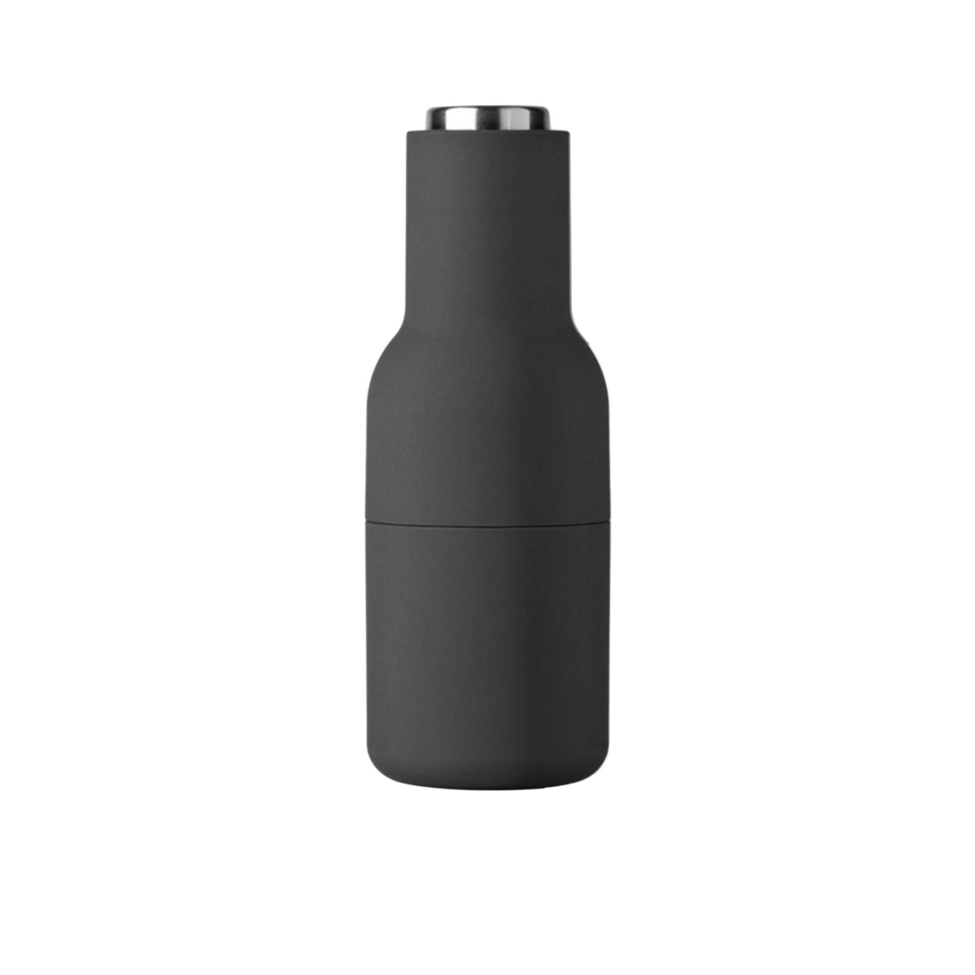Menu Salt & Pepper Bottle Grinder with Steel Lid Set of 2 Ash Carbon Image 3