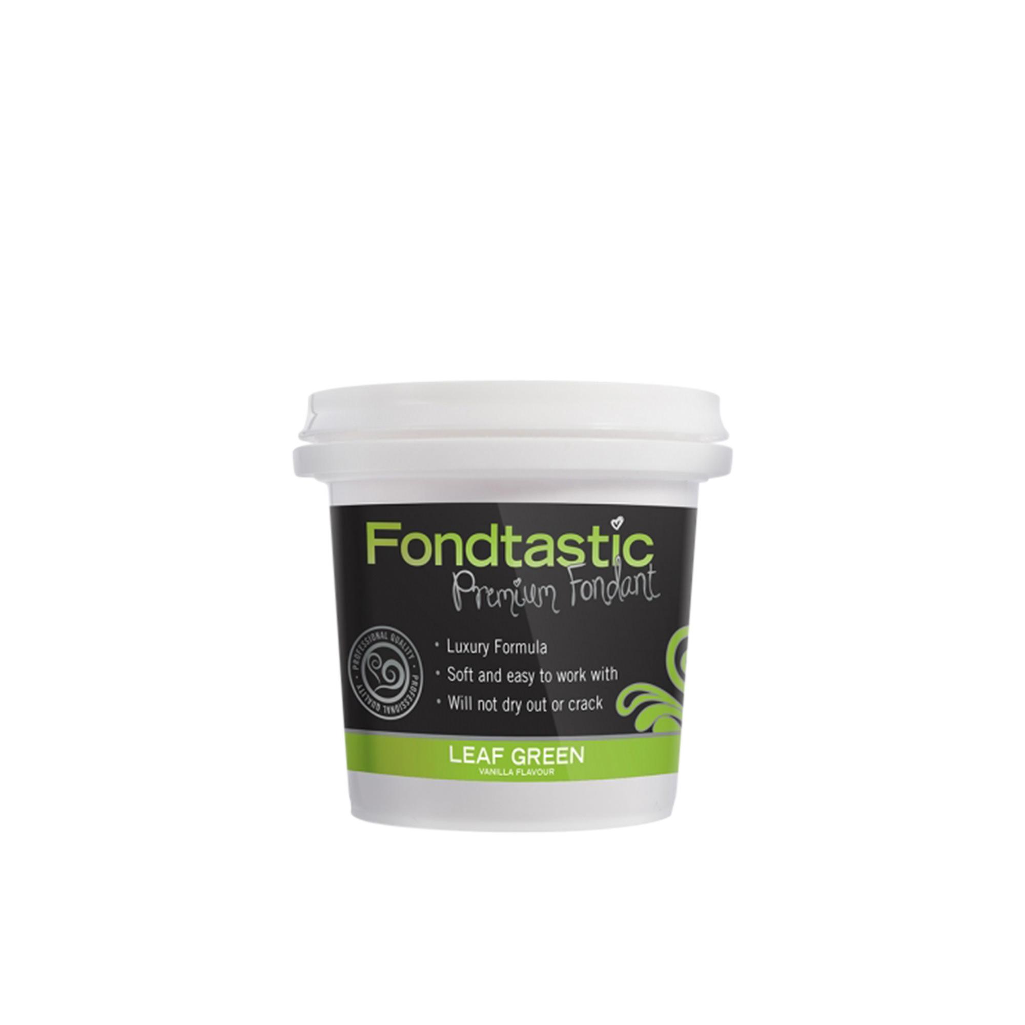 Fondtastic Premium Rolled Fondant Mini Tub Leaf 225g Image 1