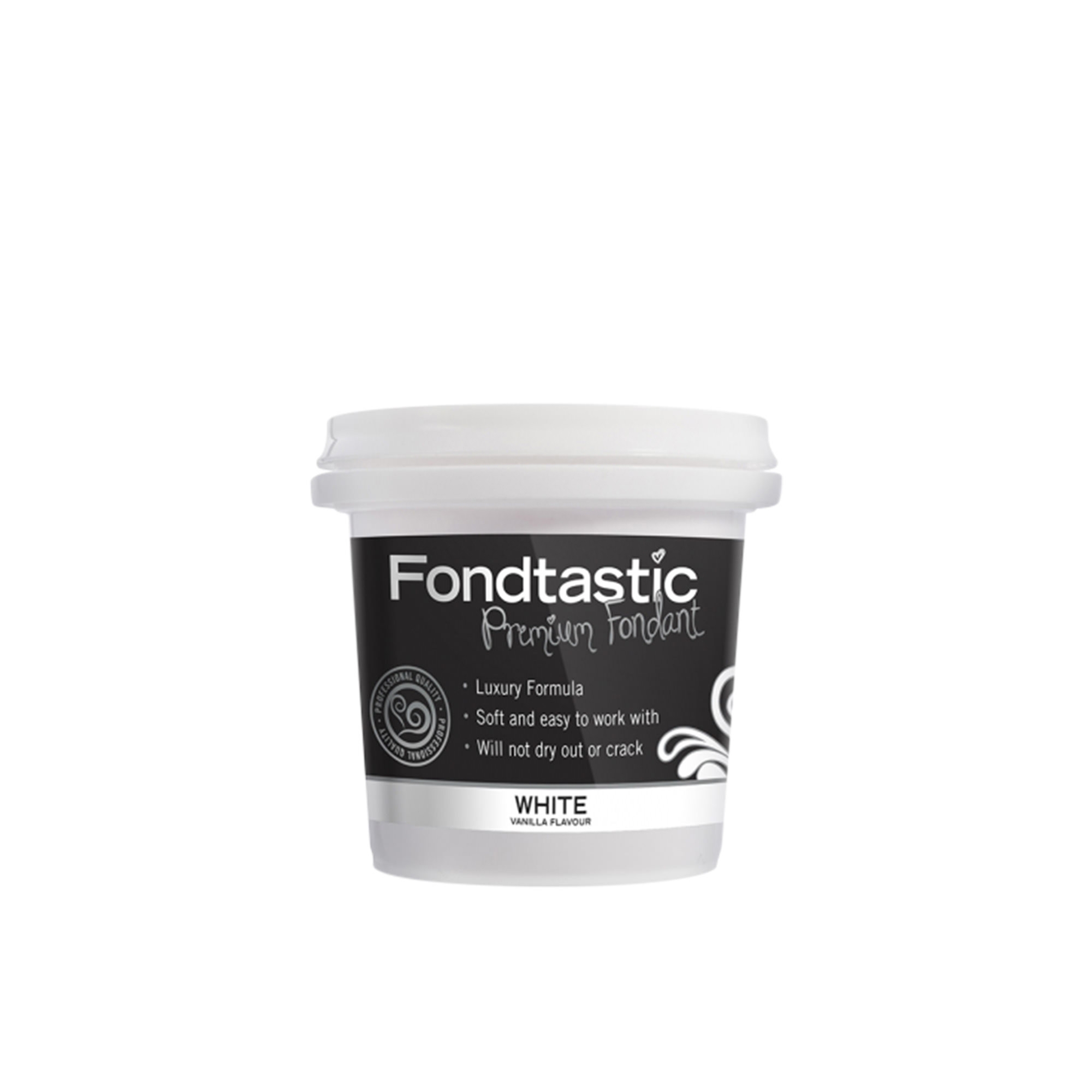 Fondtastic Premium Rolled Fondant Mini Tub White 225g Image 1