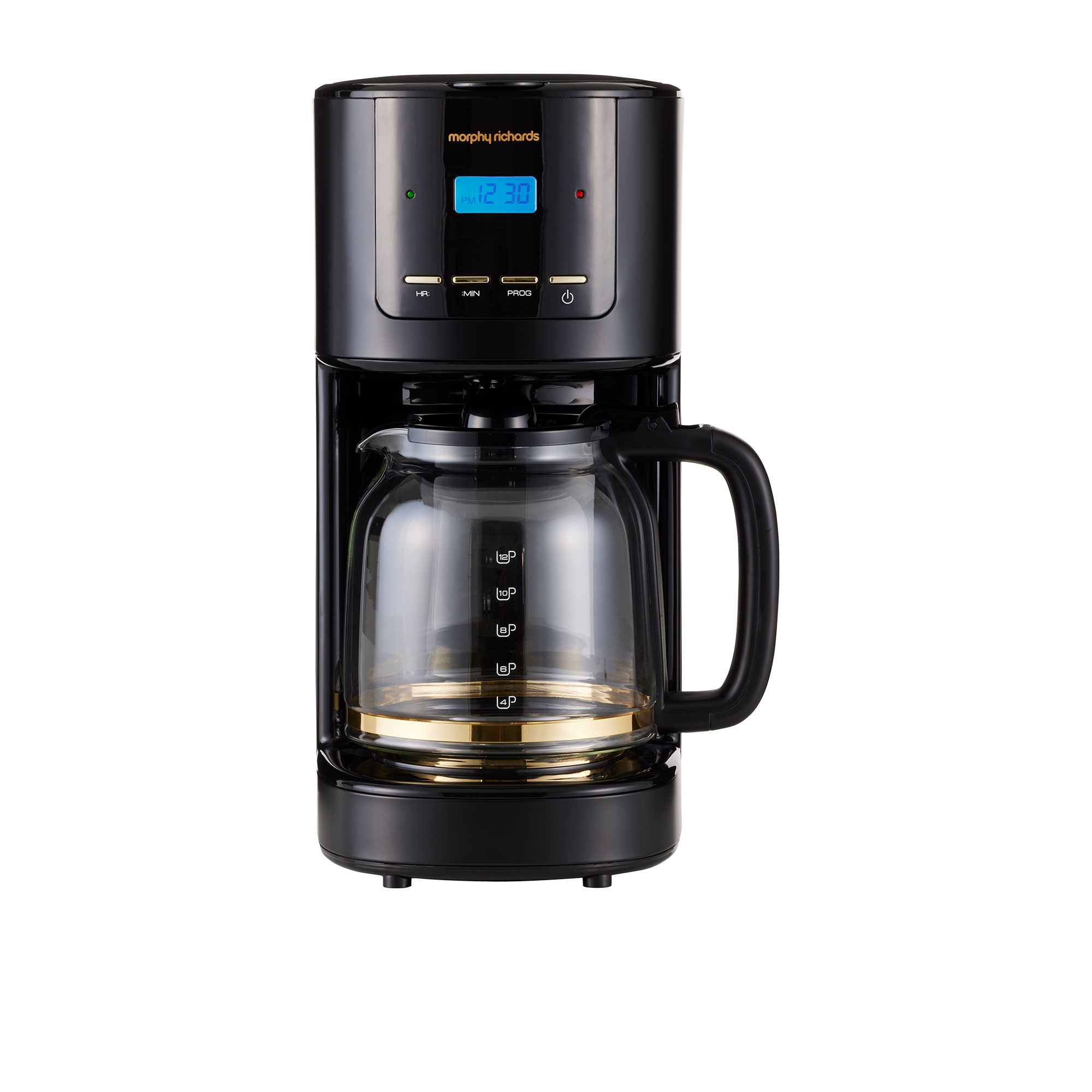 Morphy Richards Ascend Soft Gold Filtered Coffee Maker 12 Cup Satin Black Image 1