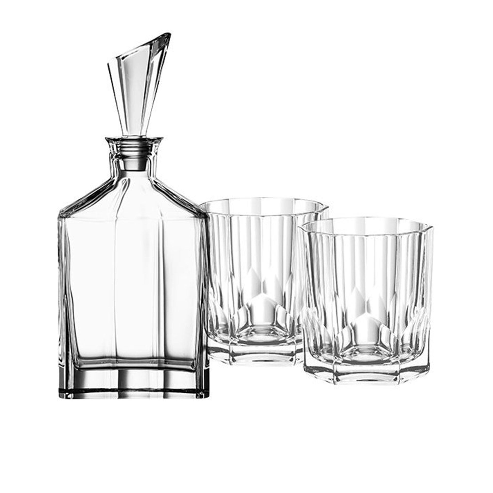 Nachtmann Aspen Whiskey Glass and Decanter Set 3pc Image 1