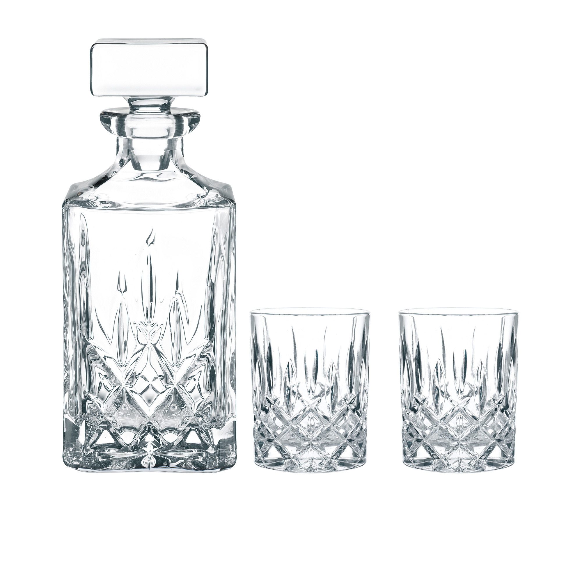 Nachtmann Noblesse Decanter and Tumbler Set 3pc Image 1