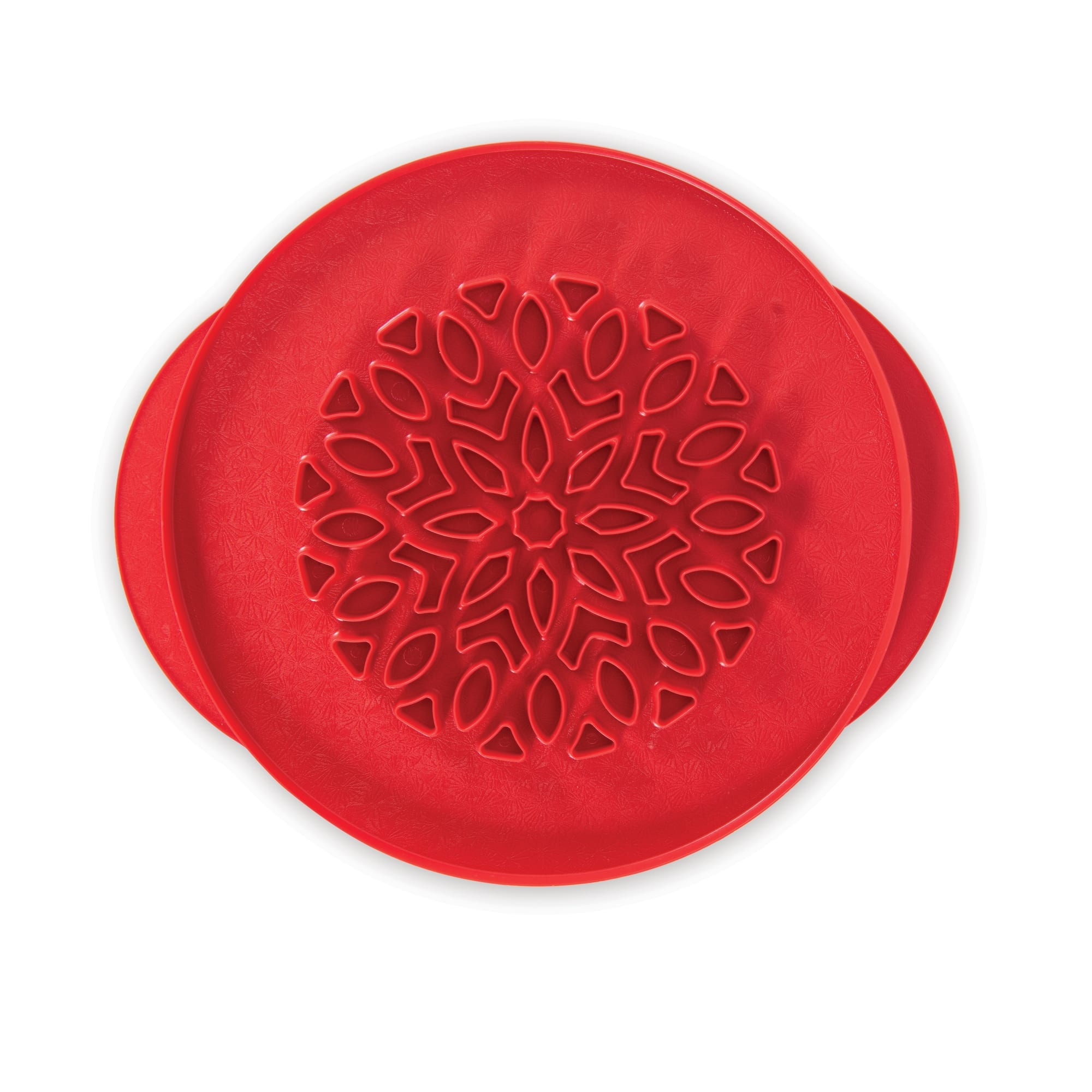 Nordic Ware Lattice & Hearts Pie Top Cutter 31.5cm Red Image 2