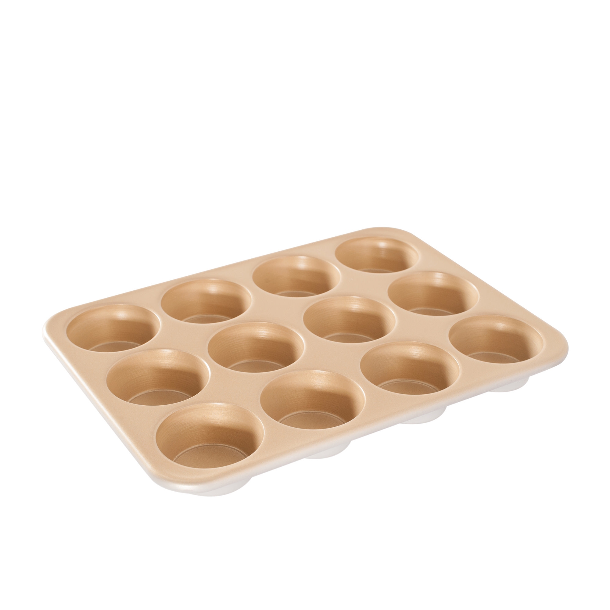 Nordic Ware Naturals Non Stick Muffin Pan 12 Cup Gold Image 1