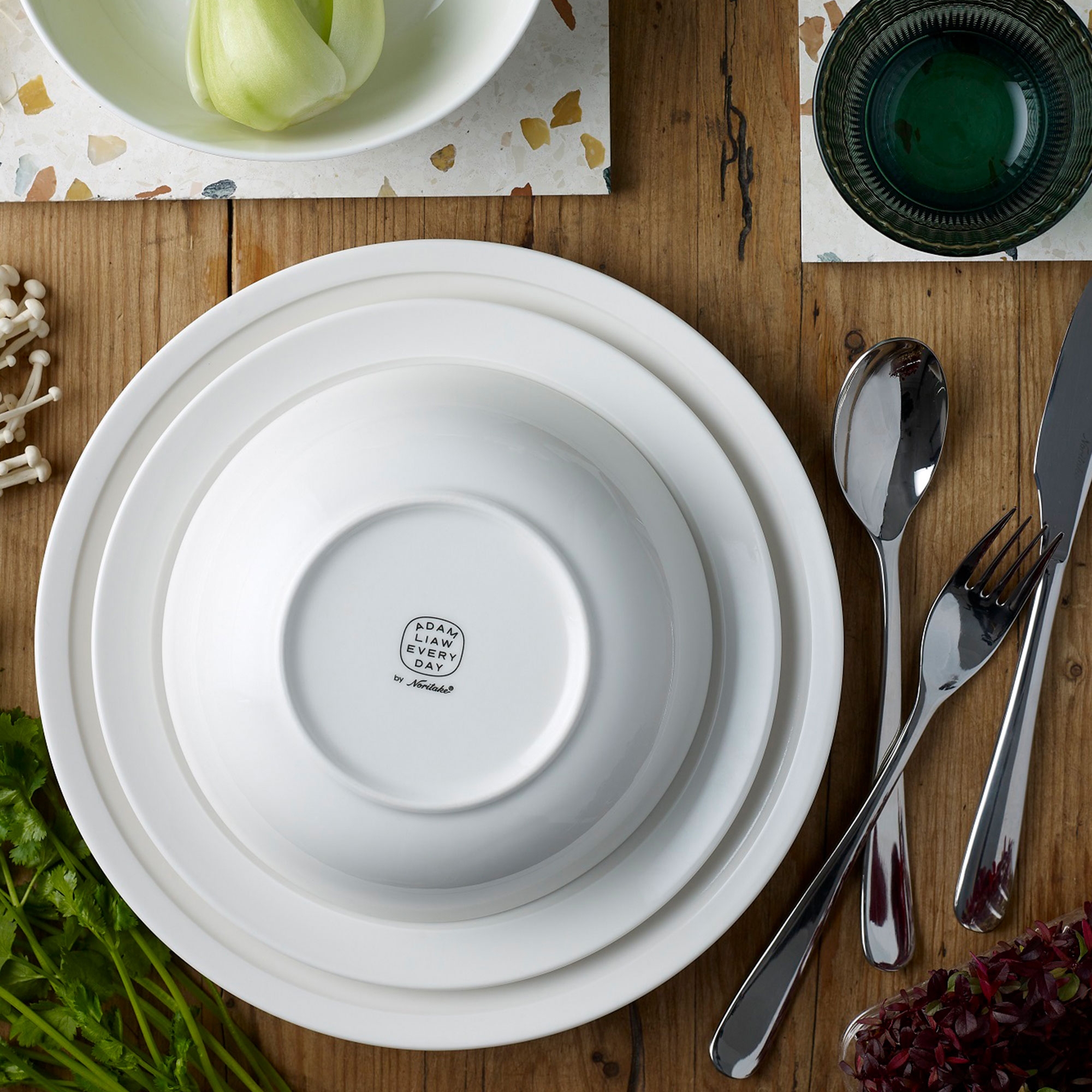 Noritake Everyday by Adam Liaw Pasta Bowl Set of 4 White Image 2