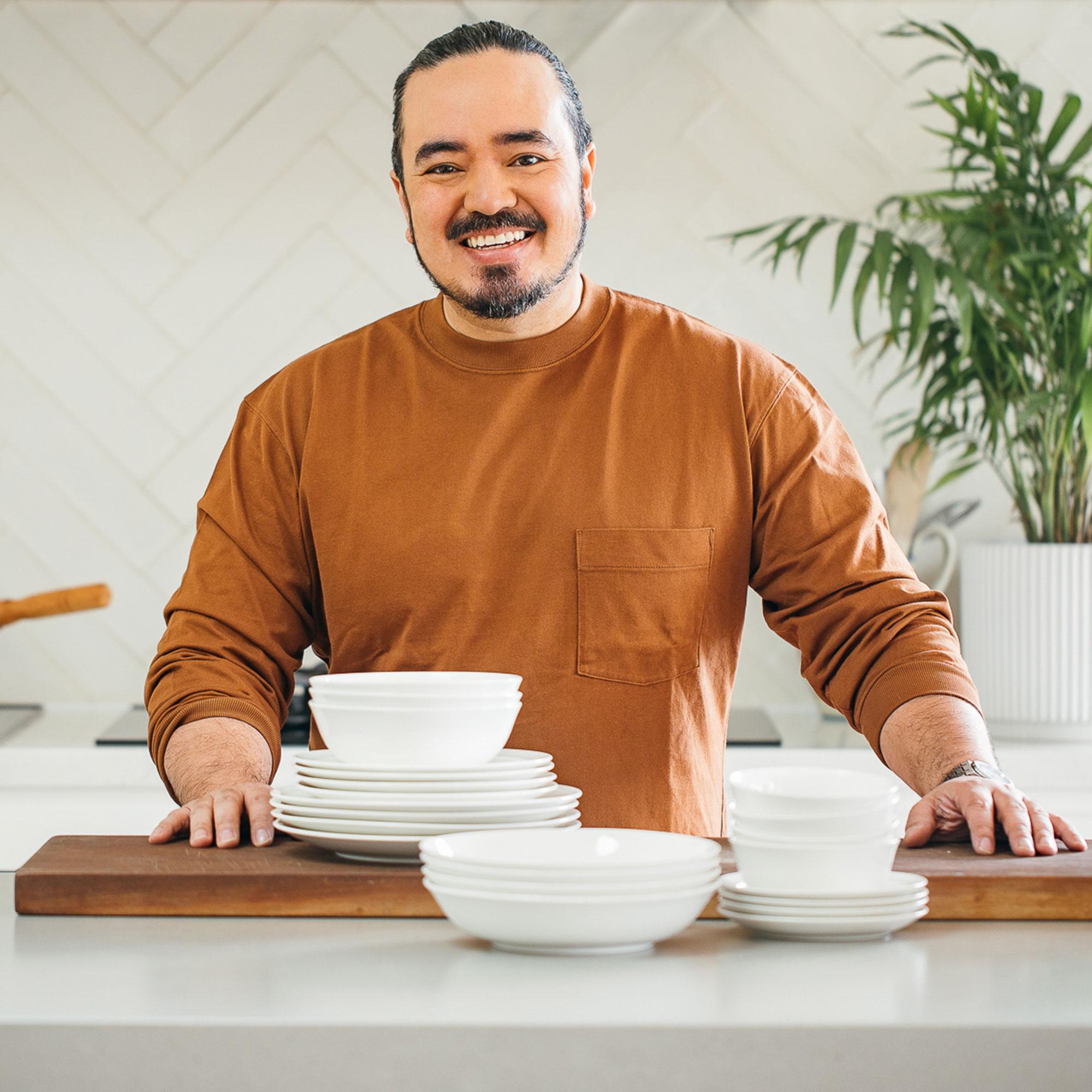 Noritake Everyday by Adam Liaw Pasta Bowl Set of 4 White Image 4