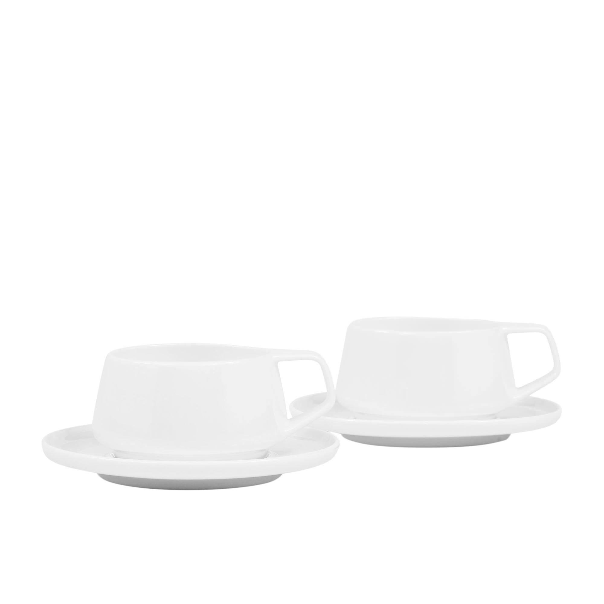 Noritake Marc Newson Cup & Saucer 225ml Set of 2 White Image 1